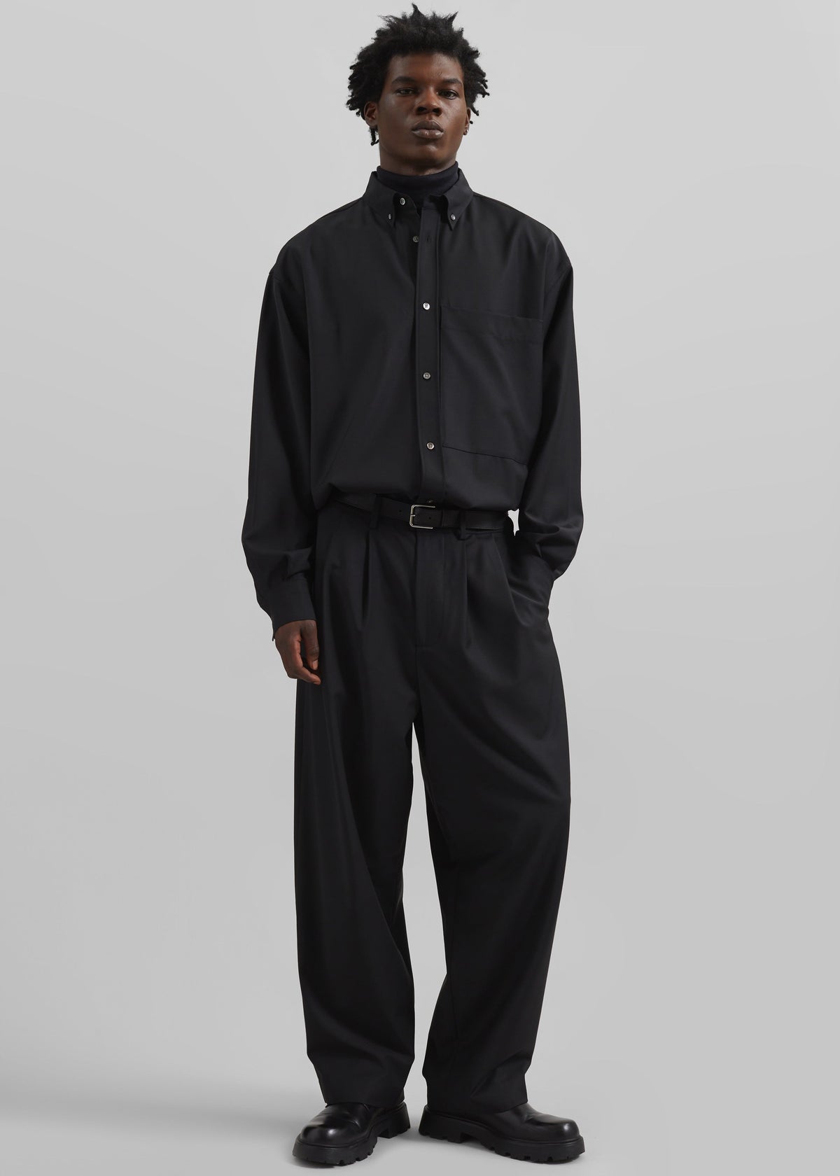 Dalton Wool Blend Trousers - Black – view 2 of 9