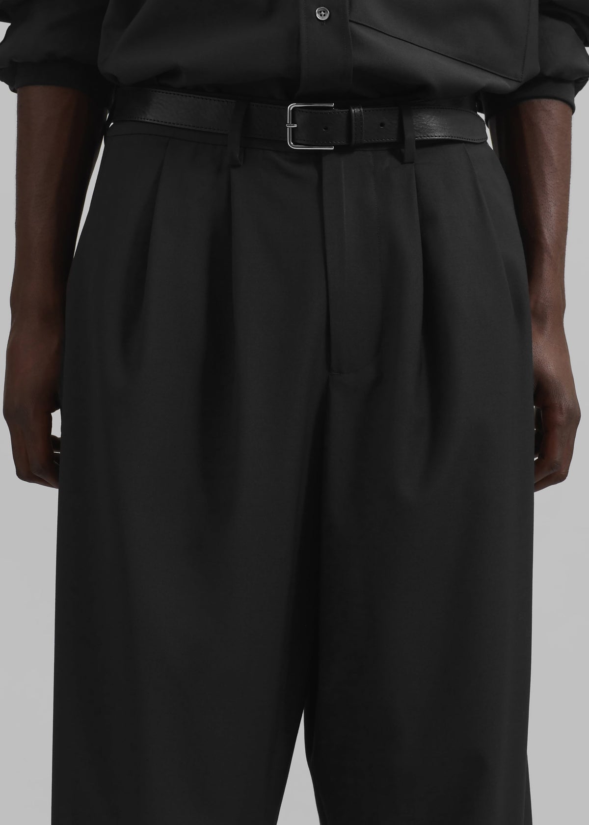 Dalton Wool Blend Trousers - Black – view 4 of 9