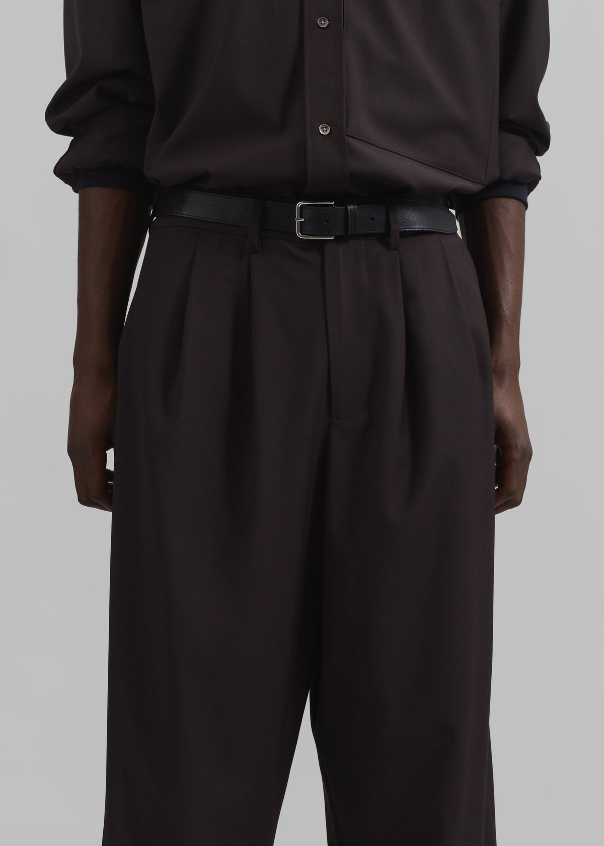 Dalton Wool Blend Trousers - Brown – view 2 of 8