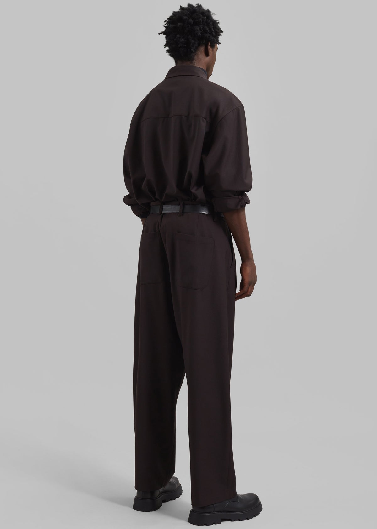 Dalton Wool Blend Trousers - Brown – view 7 of 8