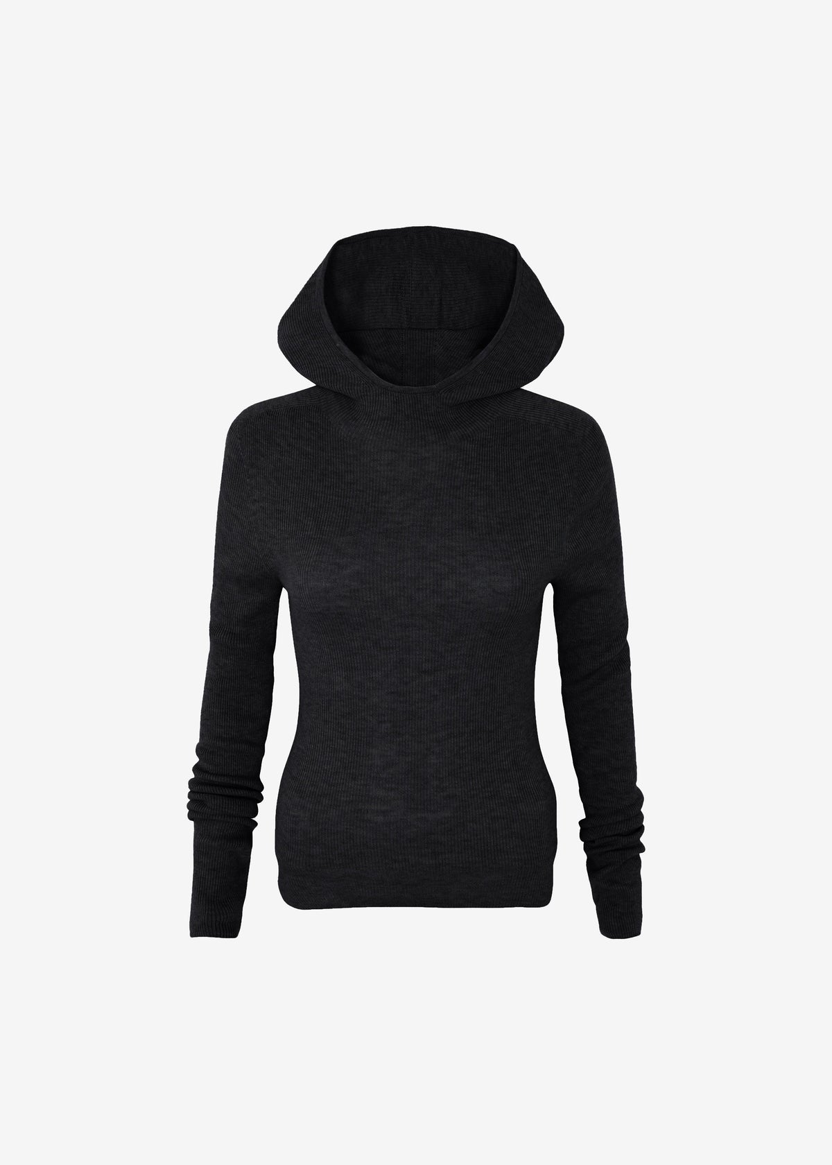 Danae Hooded Knit Top - Black – view 11 of 11