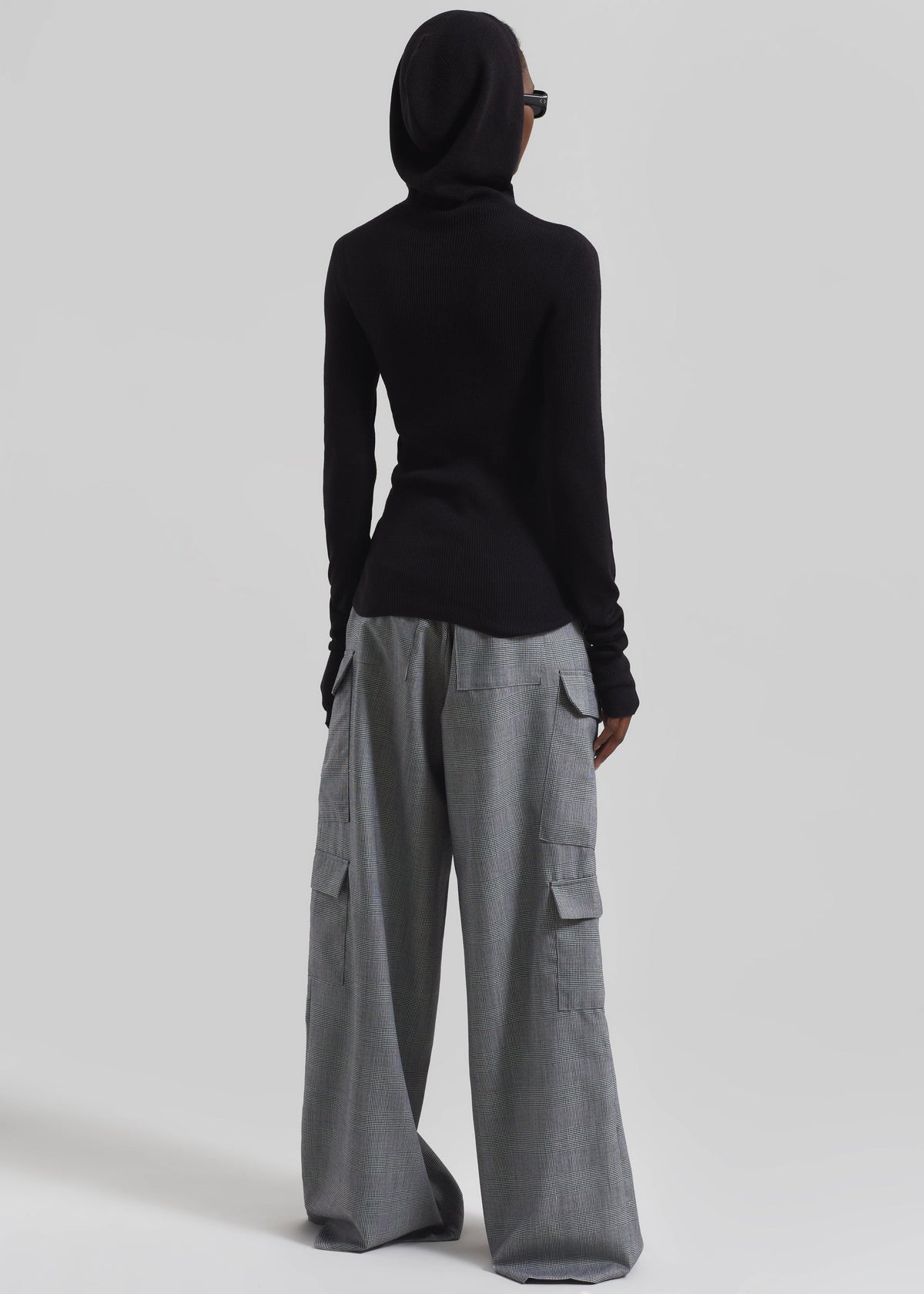 Danae Hooded Knit Top - Black – view 10 of 11