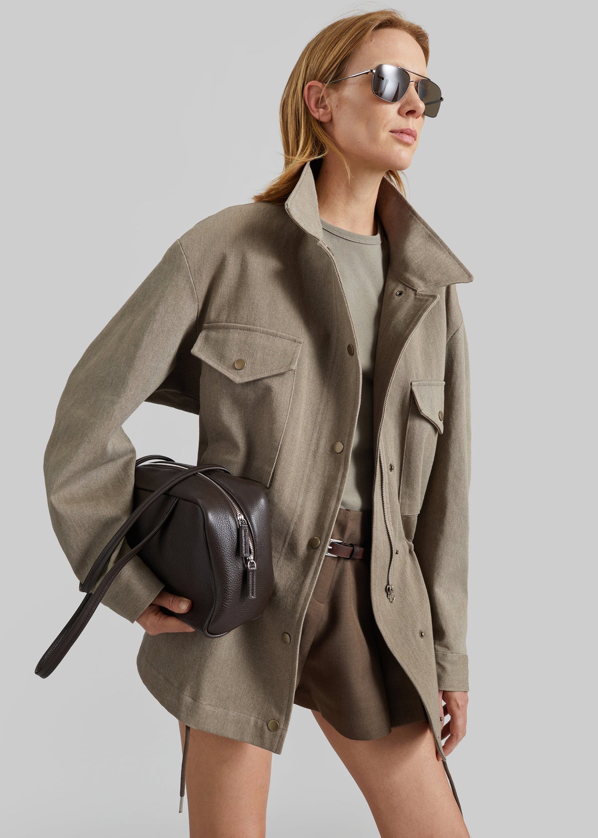Danto Drawstring Utility Jacket - Light Brown – view 2 of 7