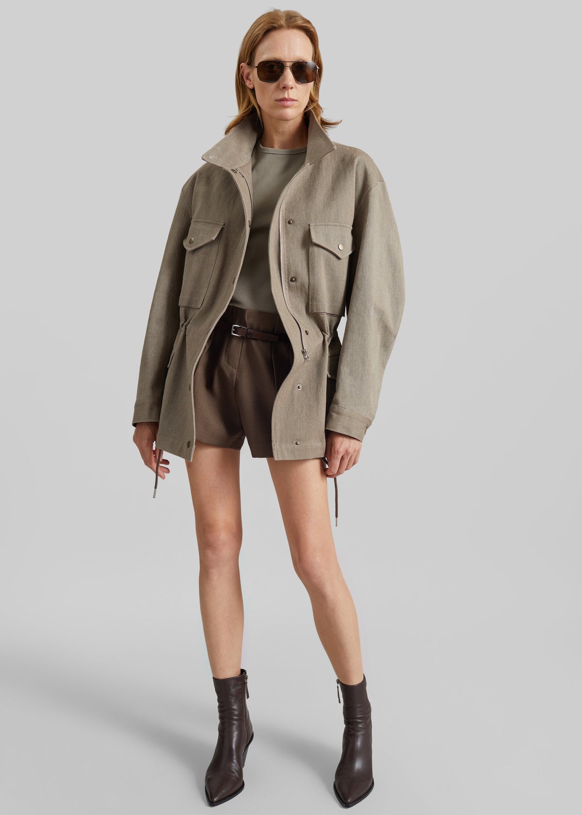 Danto Drawstring Utility Jacket - Light Brown – view 5 of 7