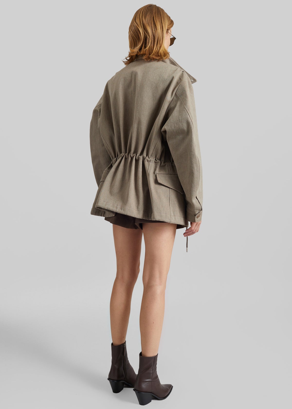 Danto Drawstring Utility Jacket - Light Brown – view 6 of 7