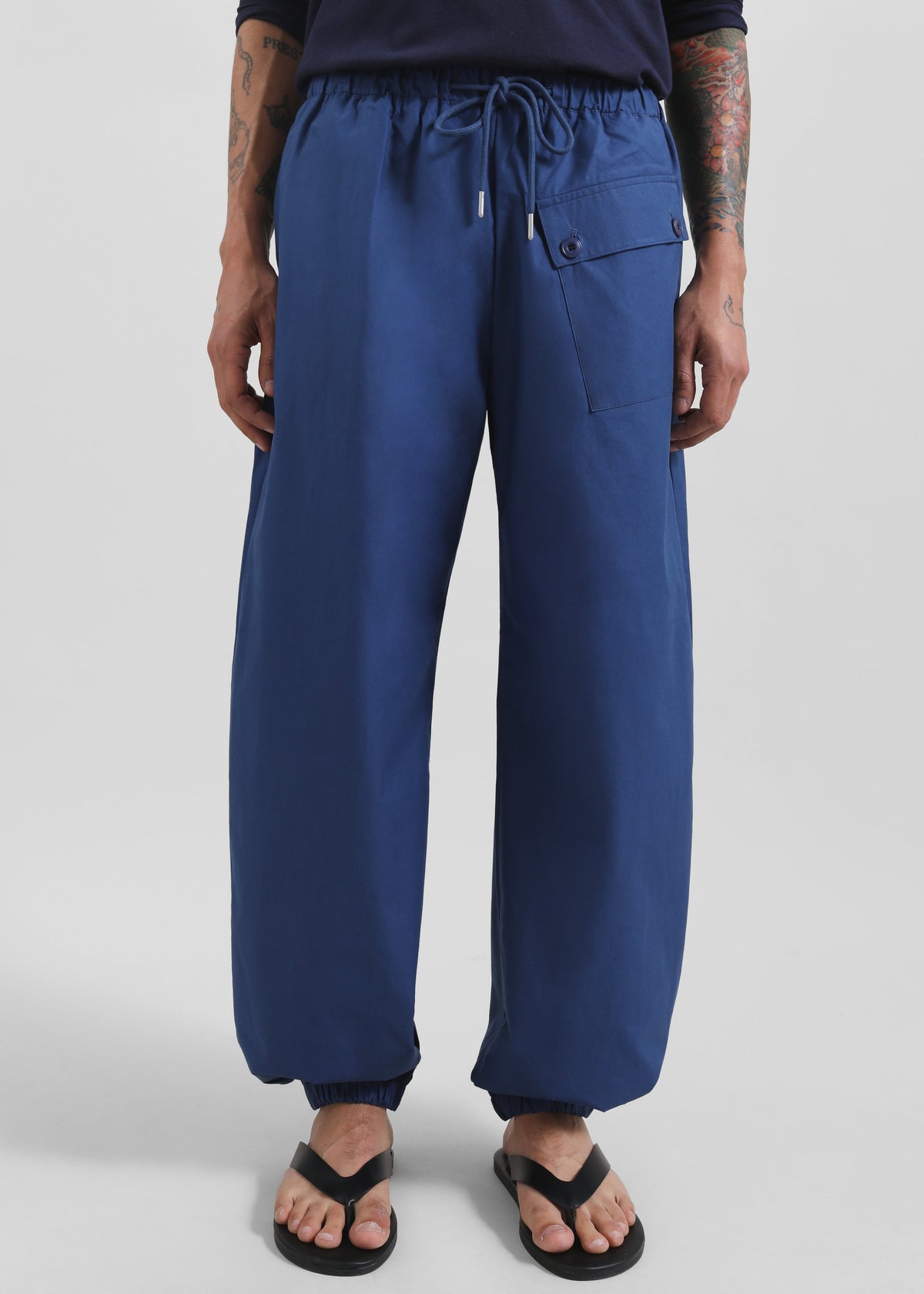 Darien Cotton Joggers - Cobalt – view 1 of 7