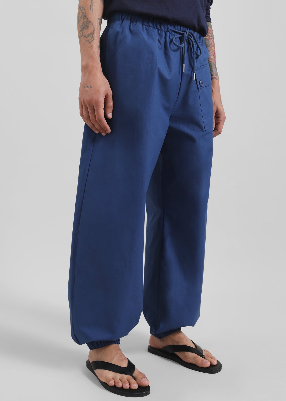 Darien Cotton Joggers - Cobalt – view 4 of 7