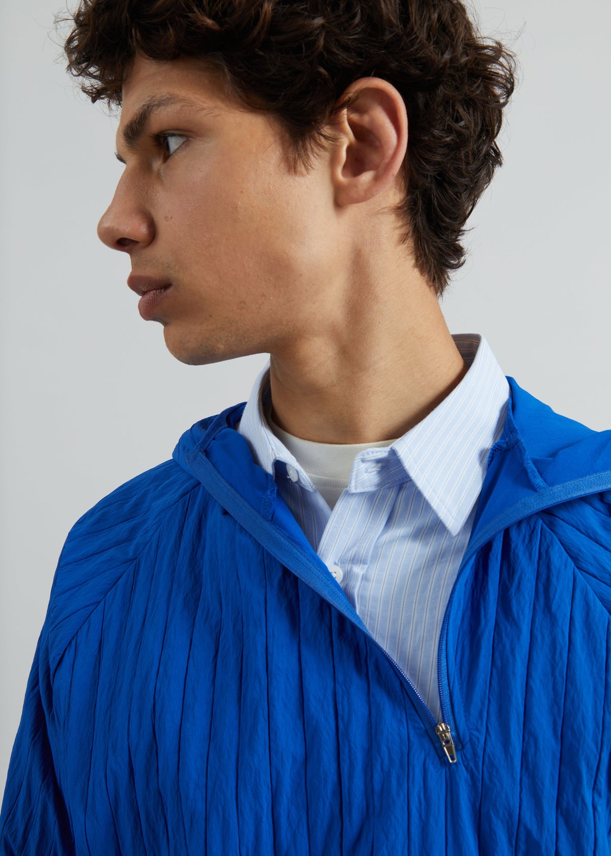 Dario Textured Hoodie - Cobalt – view 3 of 7