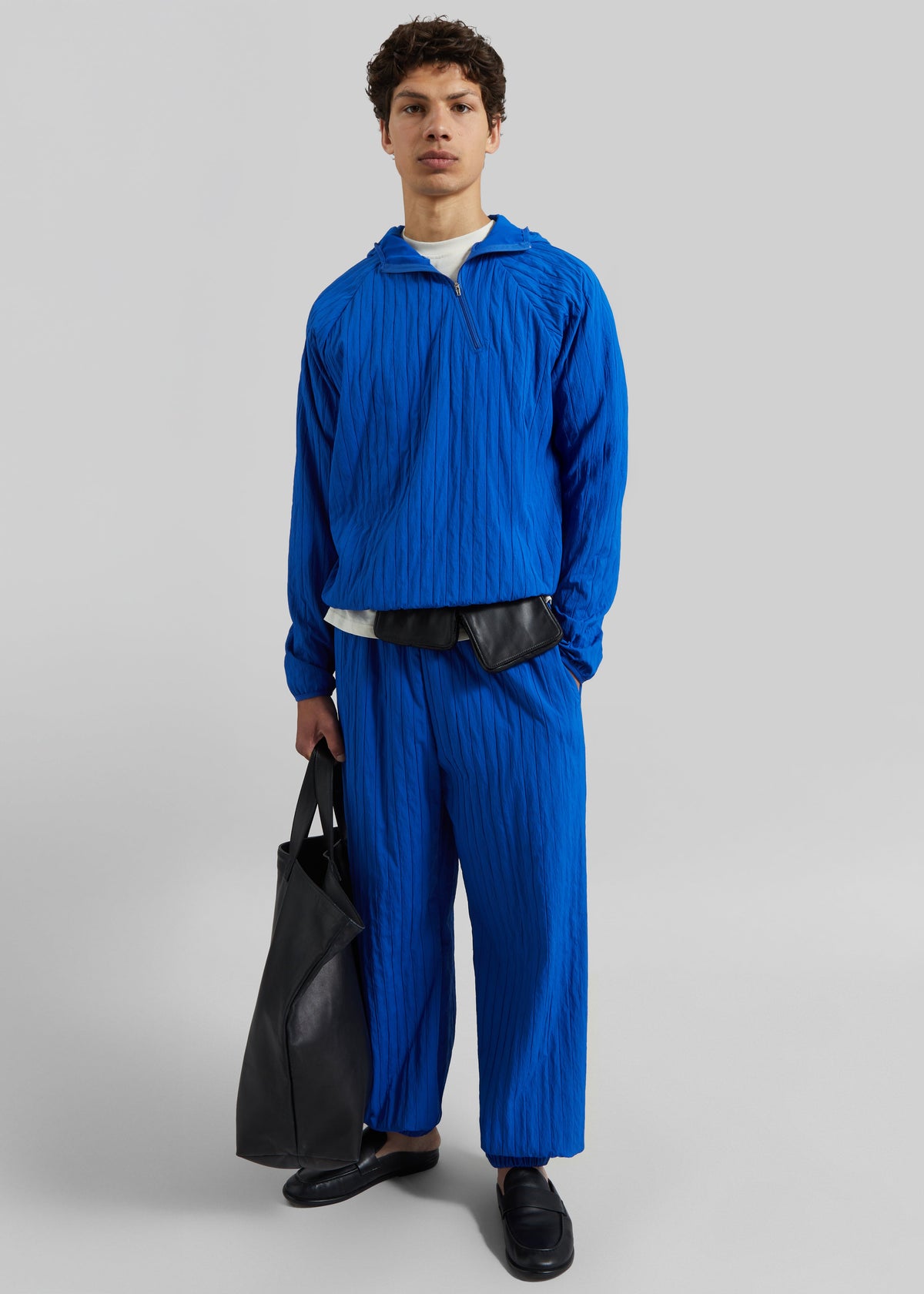 Dario Textured Hoodie - Cobalt – view 5 of 7