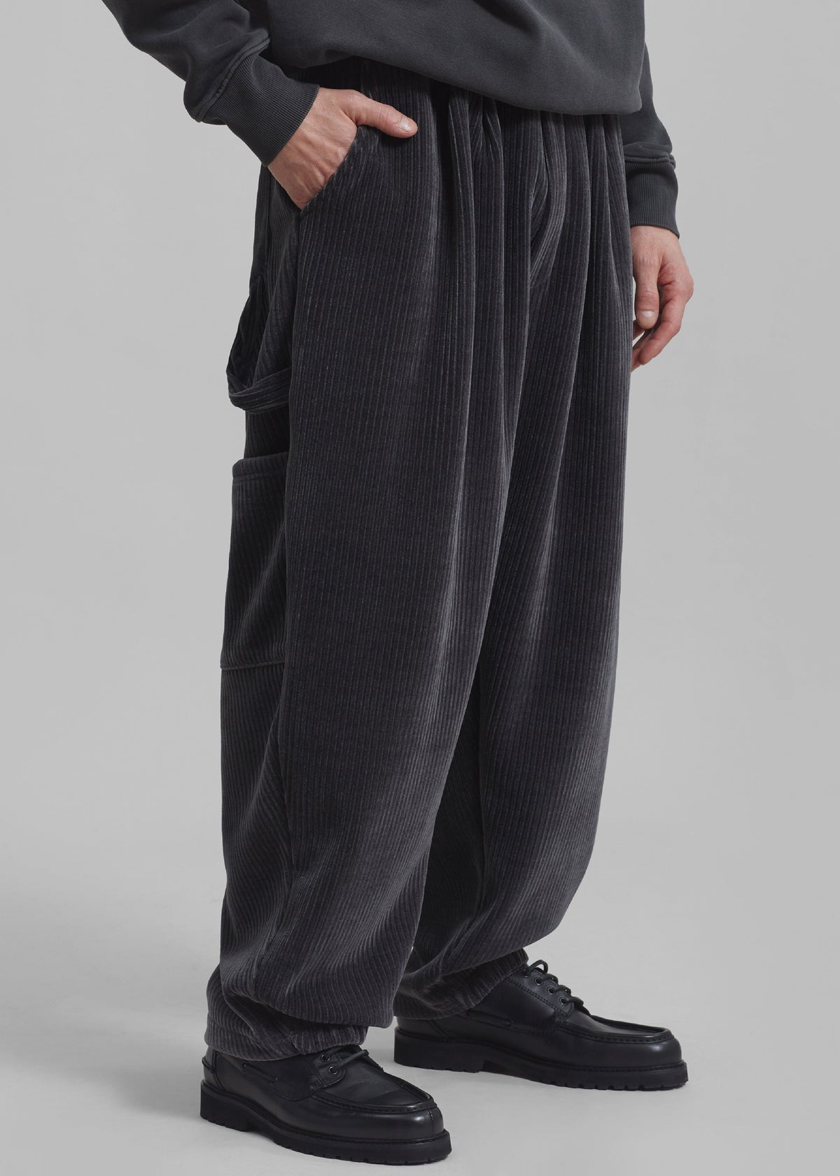 Declan Corduroy Pants - Charcoal – view 1 of 1