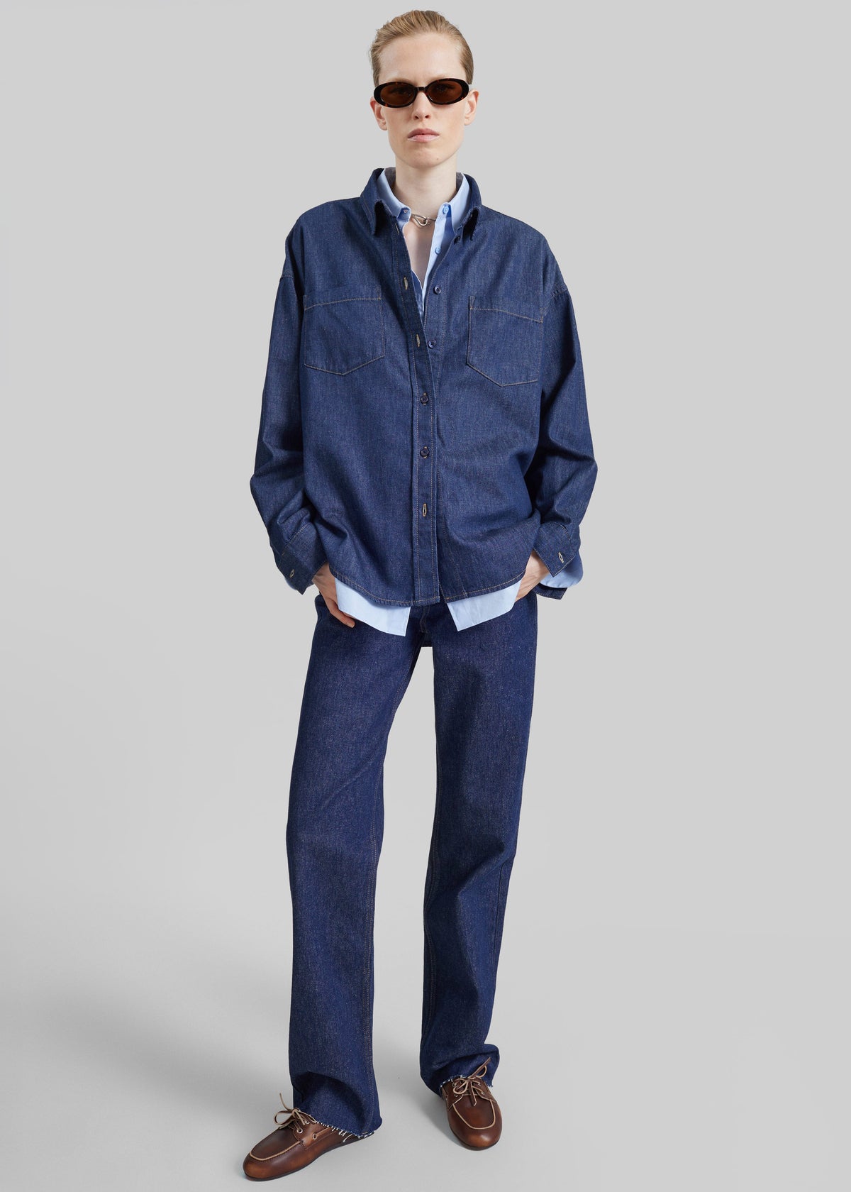 Deira Denim Shirt - Dark Wash – view 6 of 9