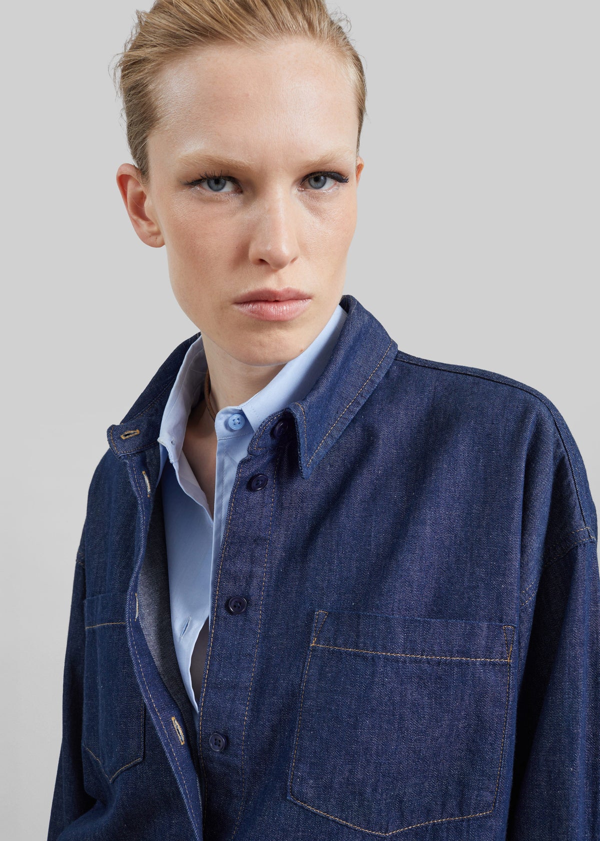 Deira Denim Shirt - Dark Wash – view 3 of 9