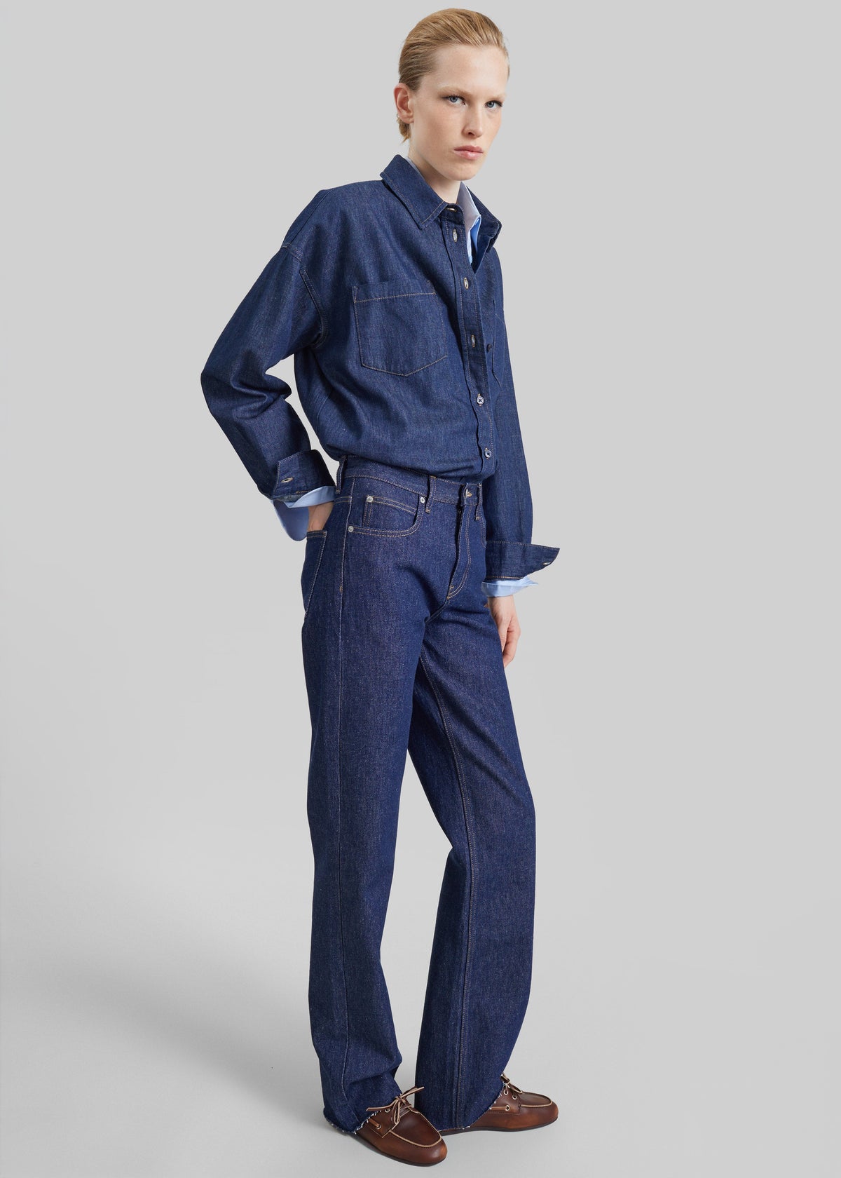 Deira Denim Shirt - Dark Wash – view 2 of 9