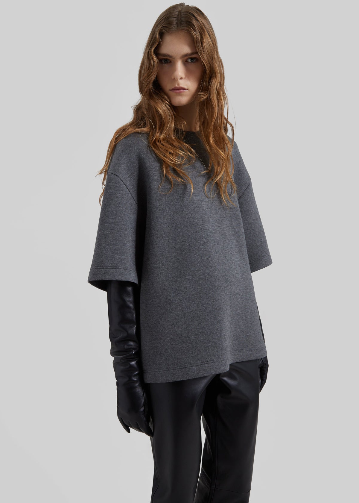 Delancey Neoprene Tee - Dark Grey – view 5 of 7