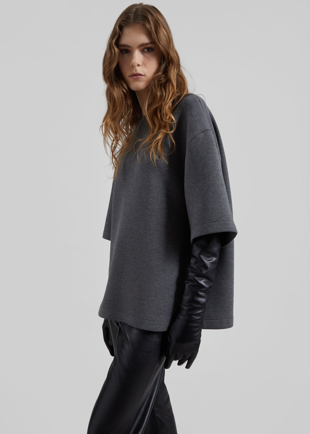 Delancey Neoprene Tee - Dark Grey – view 1 of 7