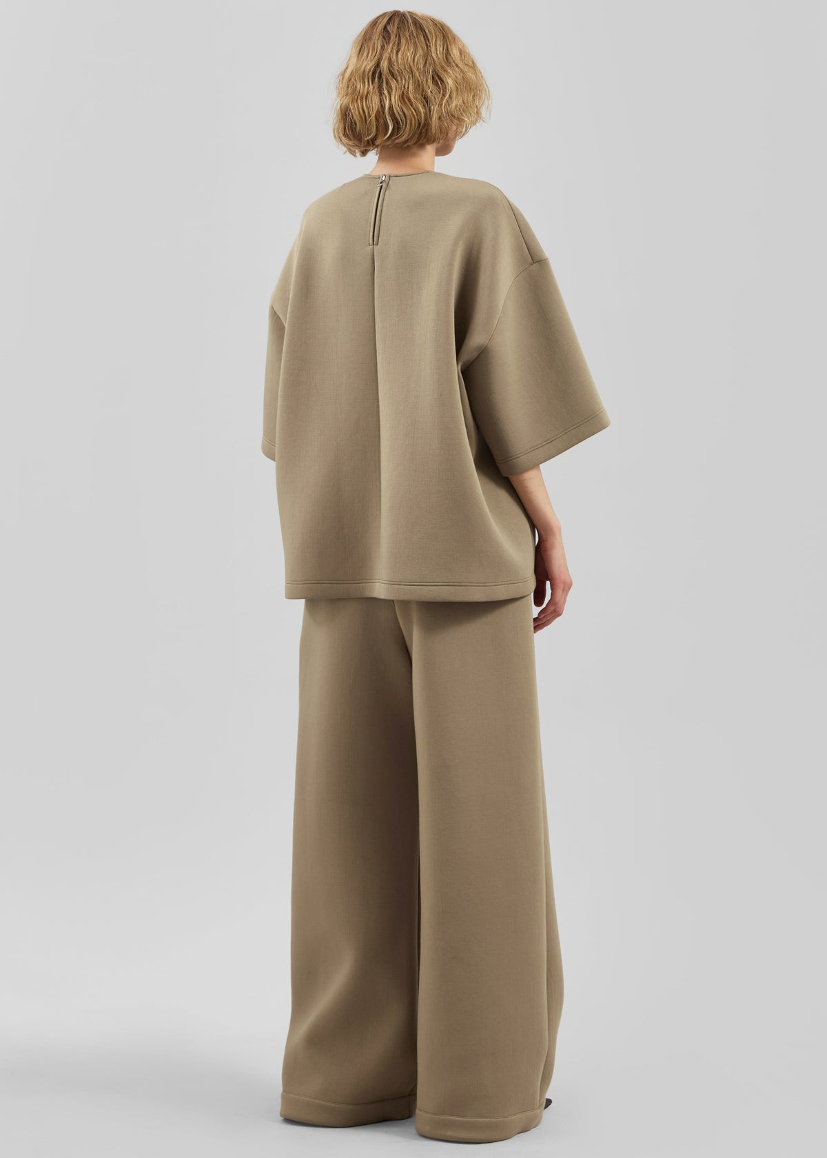 Delancey Neoprene Tee - Camel – view 7 of 8