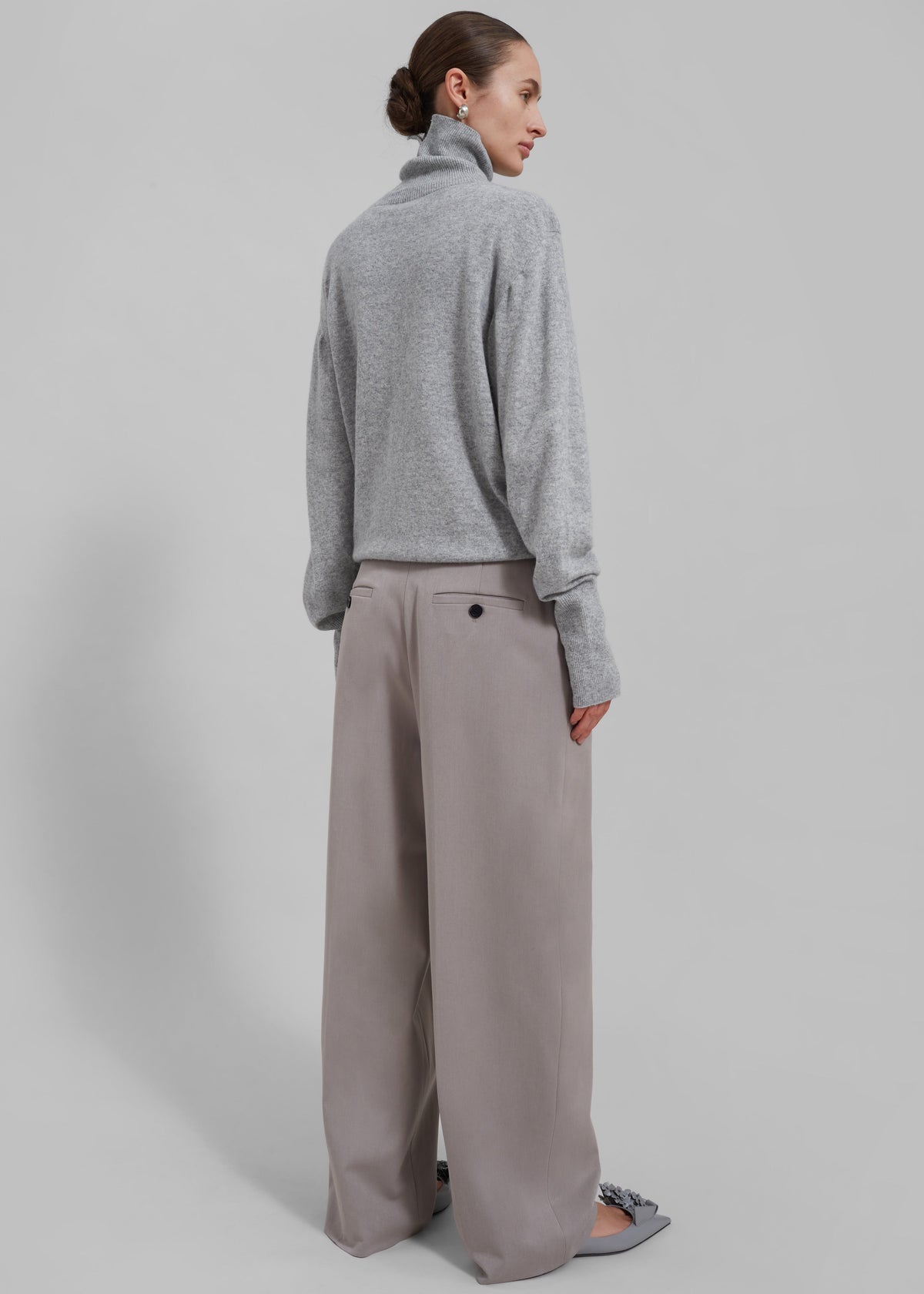 Delia Wool Turtleneck - Grey – view 9 of 10