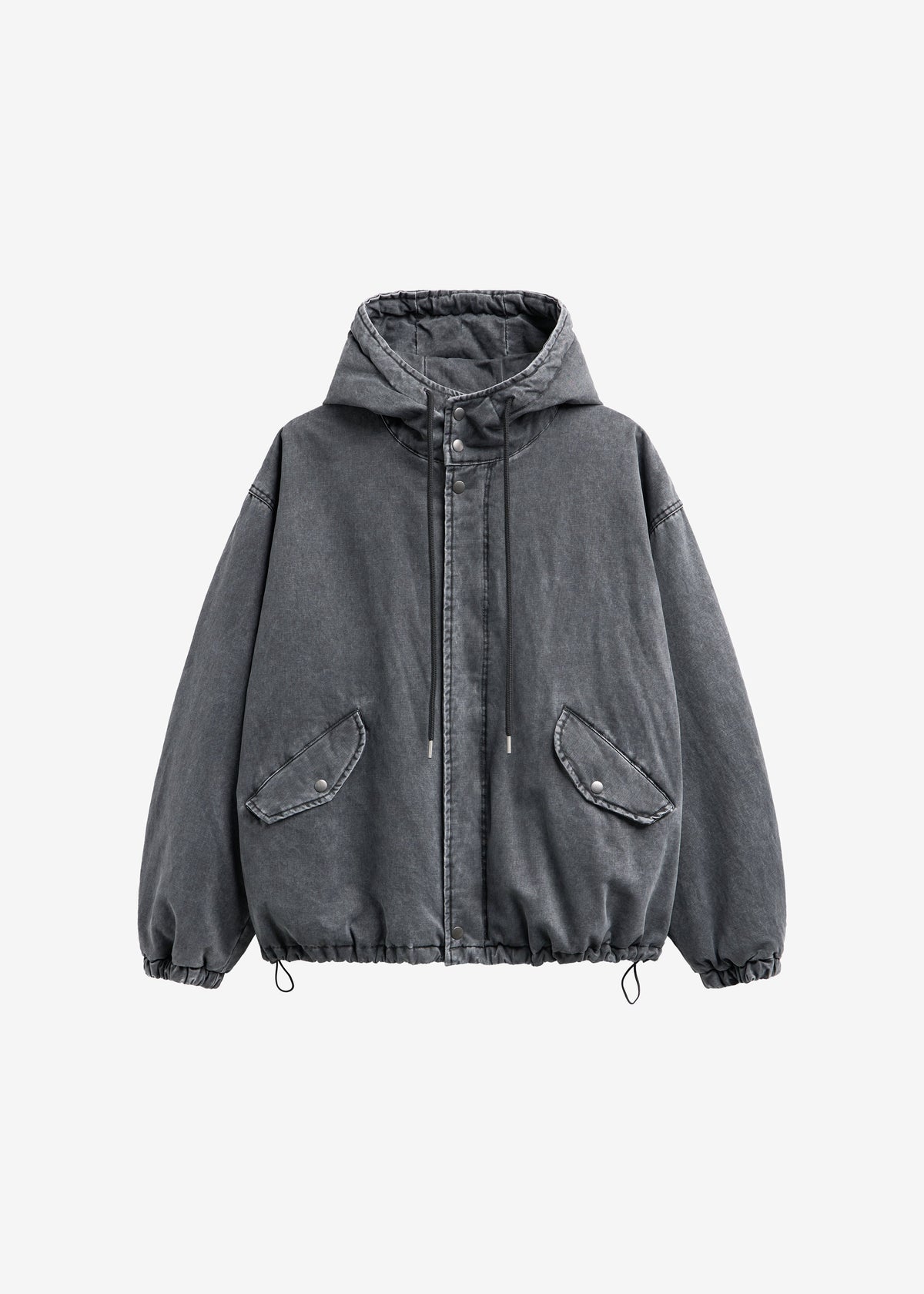 Delvin Padded Jacket - Charcoal – view 9 of 9