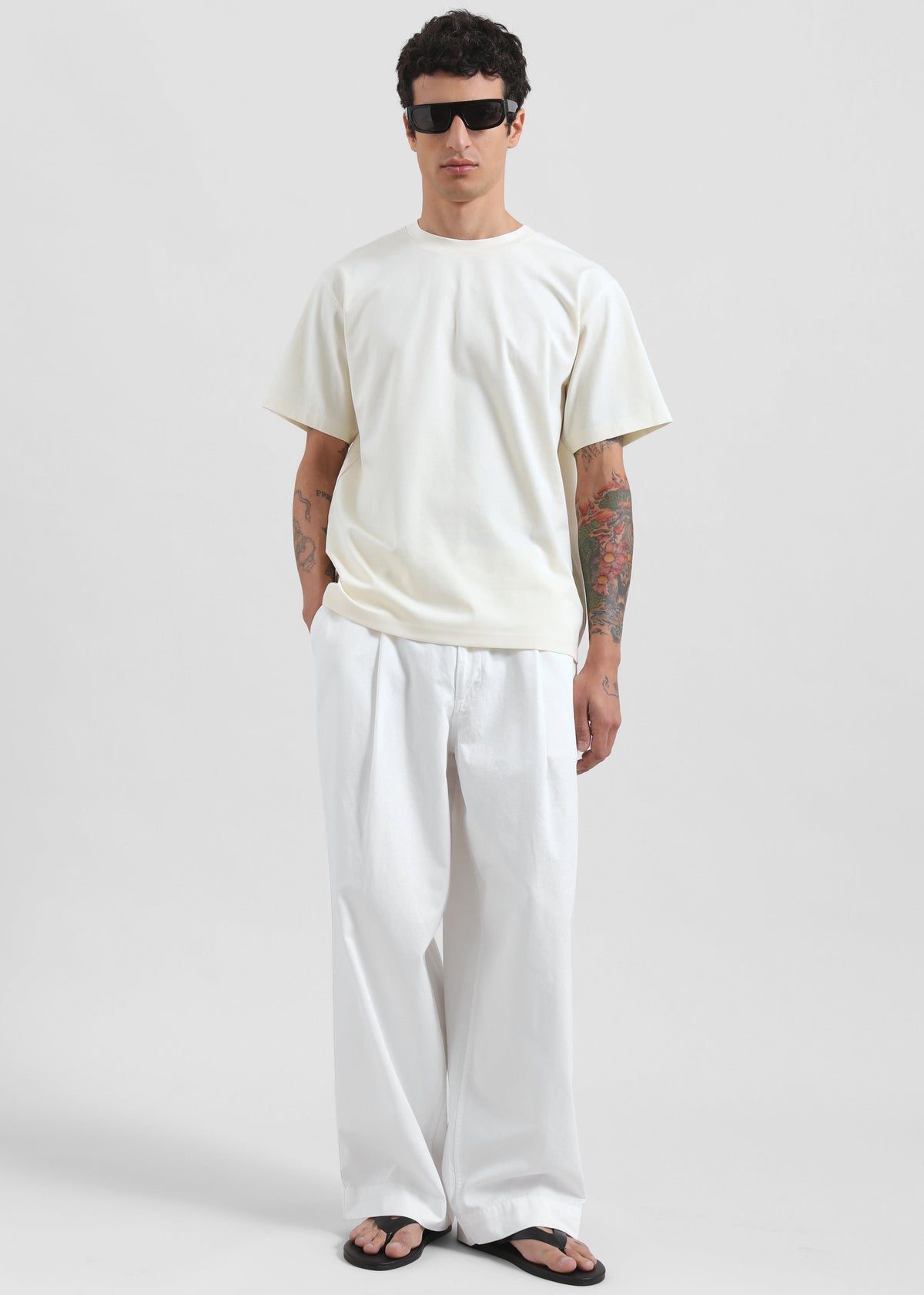 Denaye Cotton Barrel Leg Pants - White – view 5 of 8