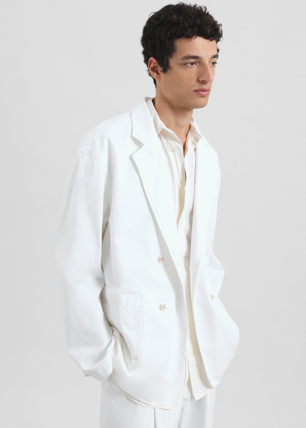 Denaye Cotton Blazer - White – view 4 of 9