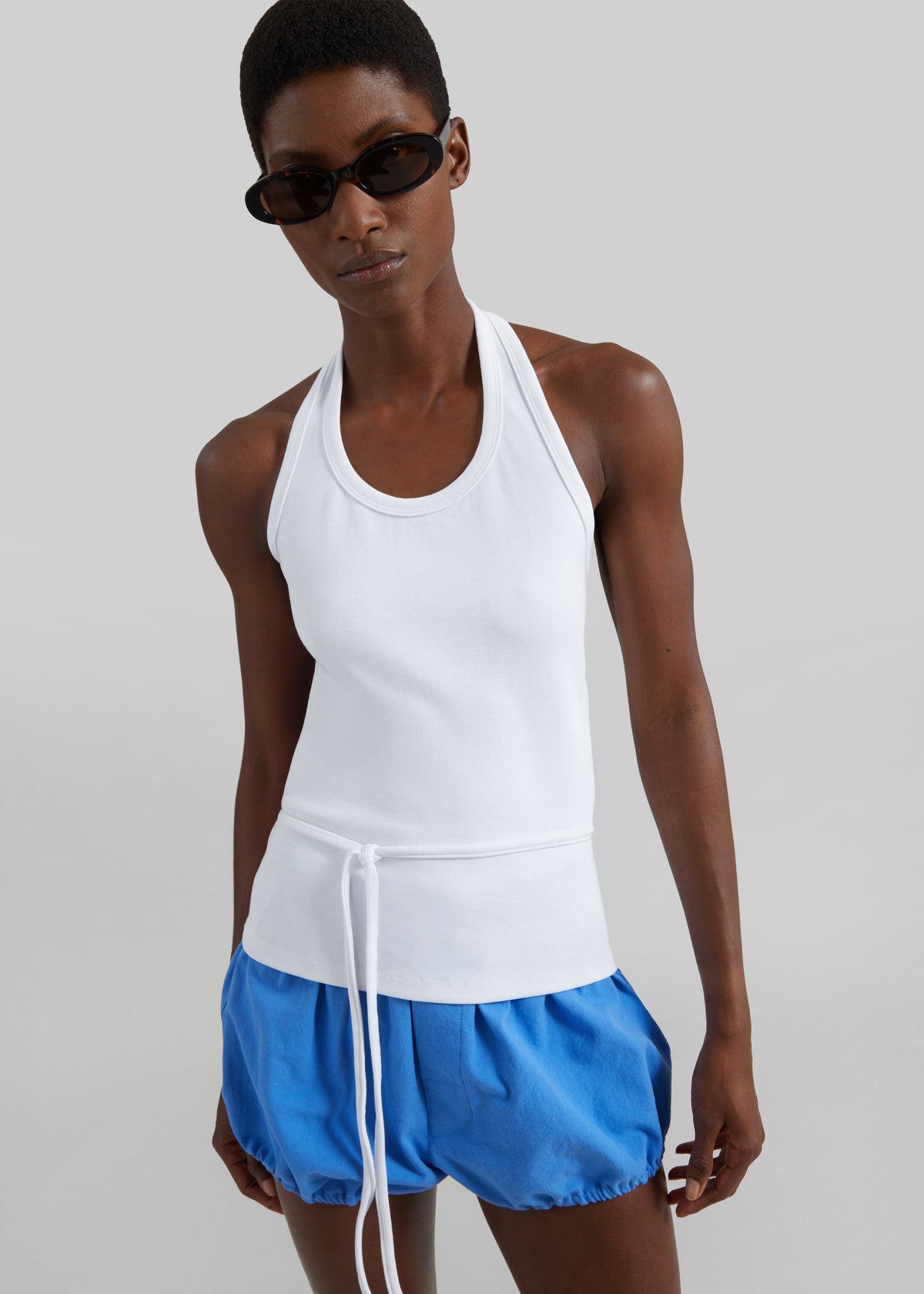 Denia Halter Tie Top - White – view 1 of 7