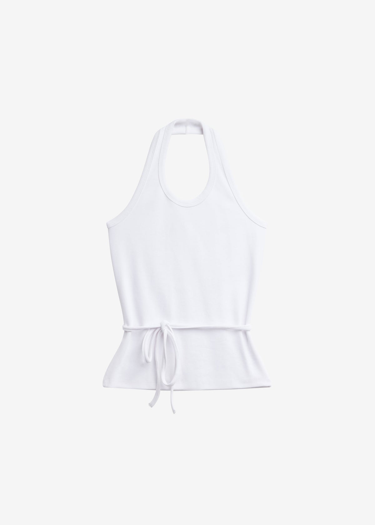 Denia Halter Tie Top - White – view 7 of 7