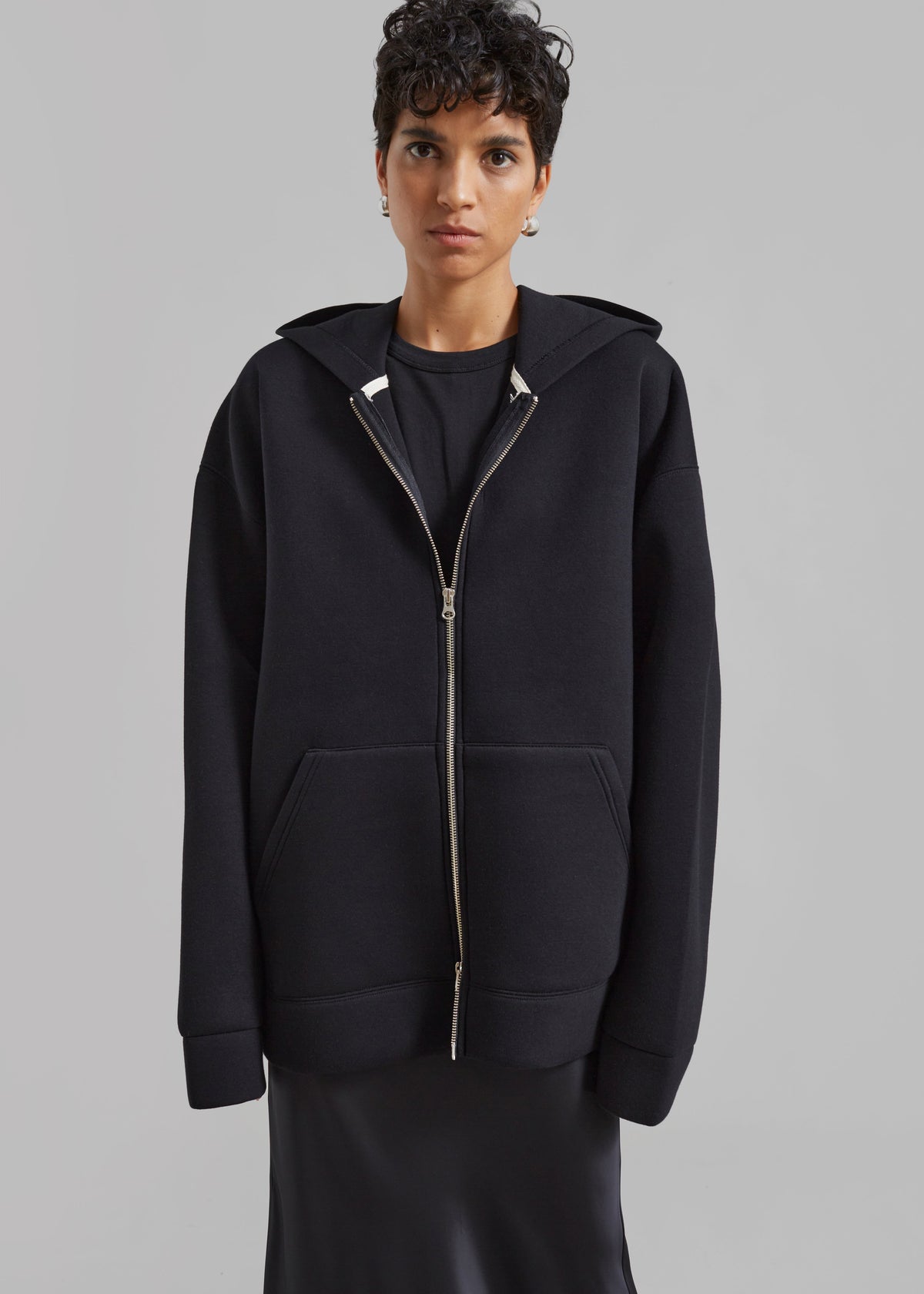 Denton Oversized Hoodie - Black – view 4 of 7