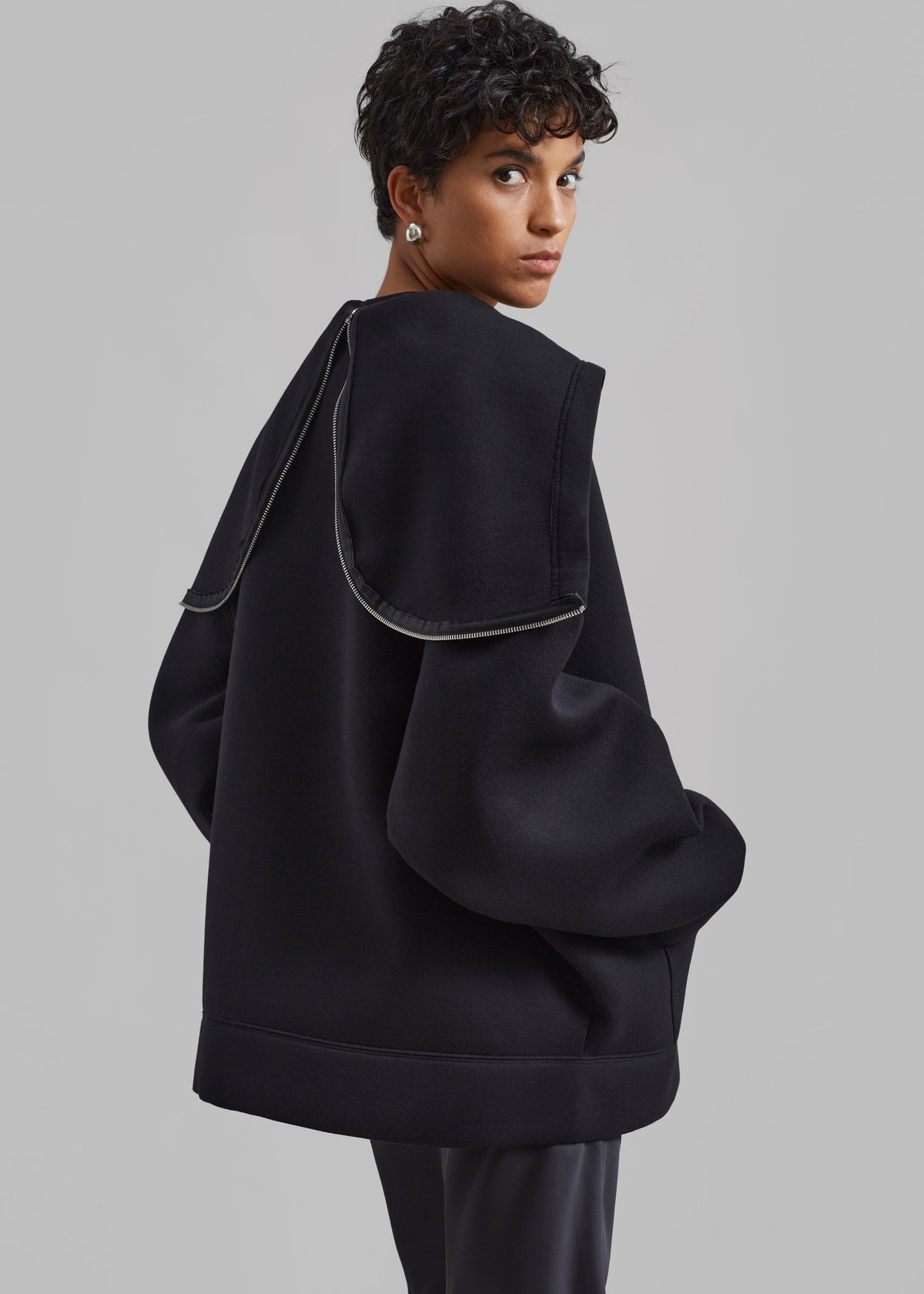 Denton Oversized Hoodie - Black – view 3 of 7