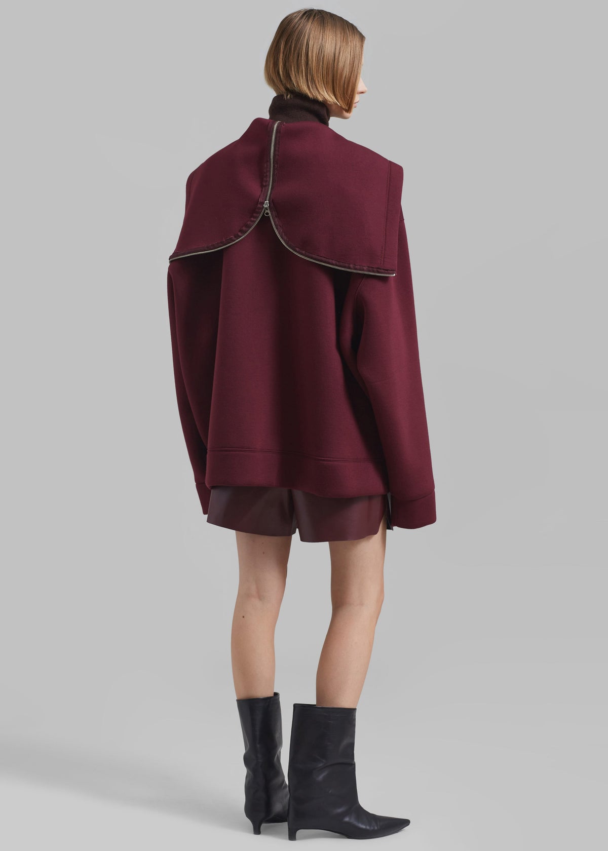 Denton Oversized Hoodie - Burgundy – view 6 of 9