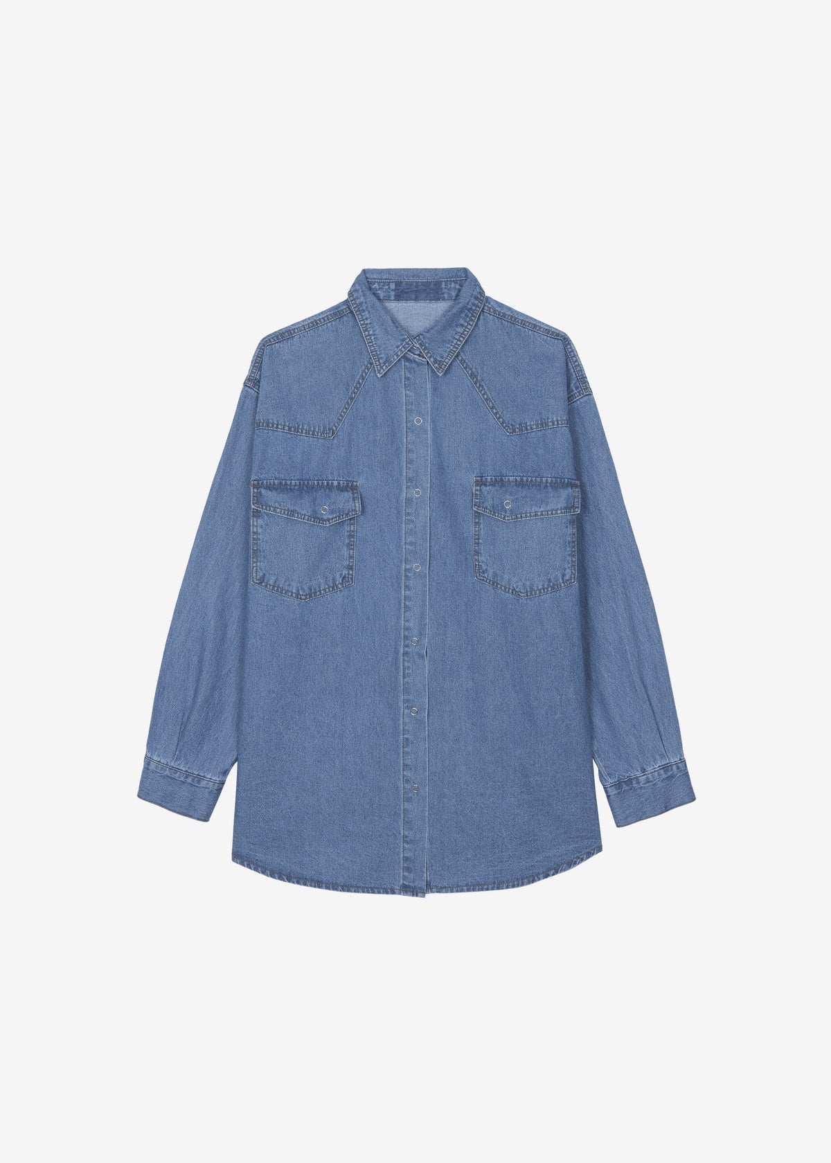 Desona Denim Shirt - Medium Wash – view 8 of 8
