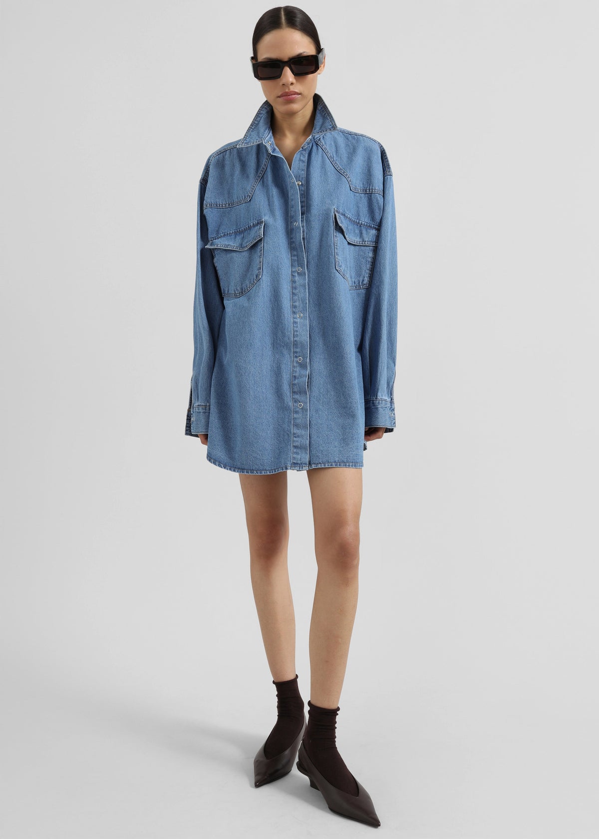 Desona Denim Shirt - Medium Wash – view 1 of 8