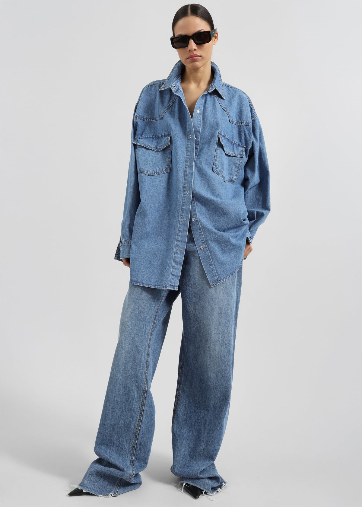 Desona Denim Shirt - Medium Wash – view 2 of 8
