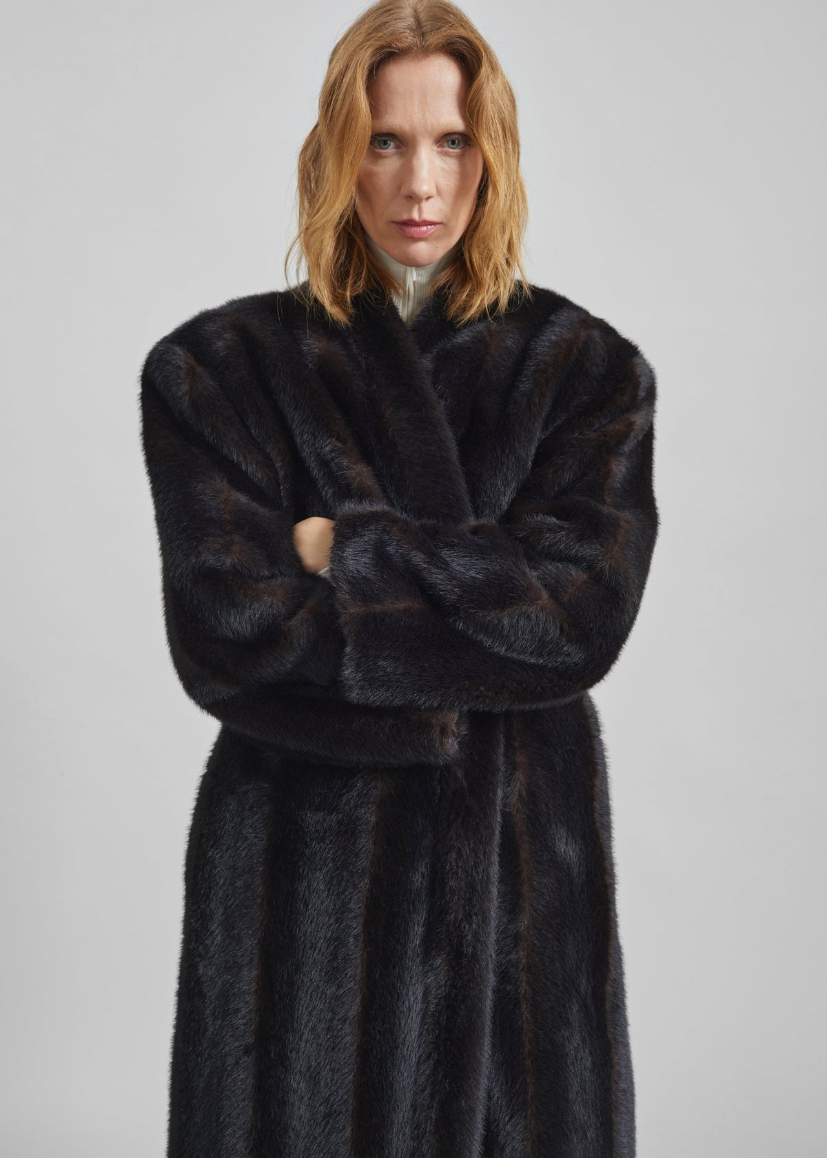Destiny Padded Faux Fur Coat - Brown – view 2 of 10