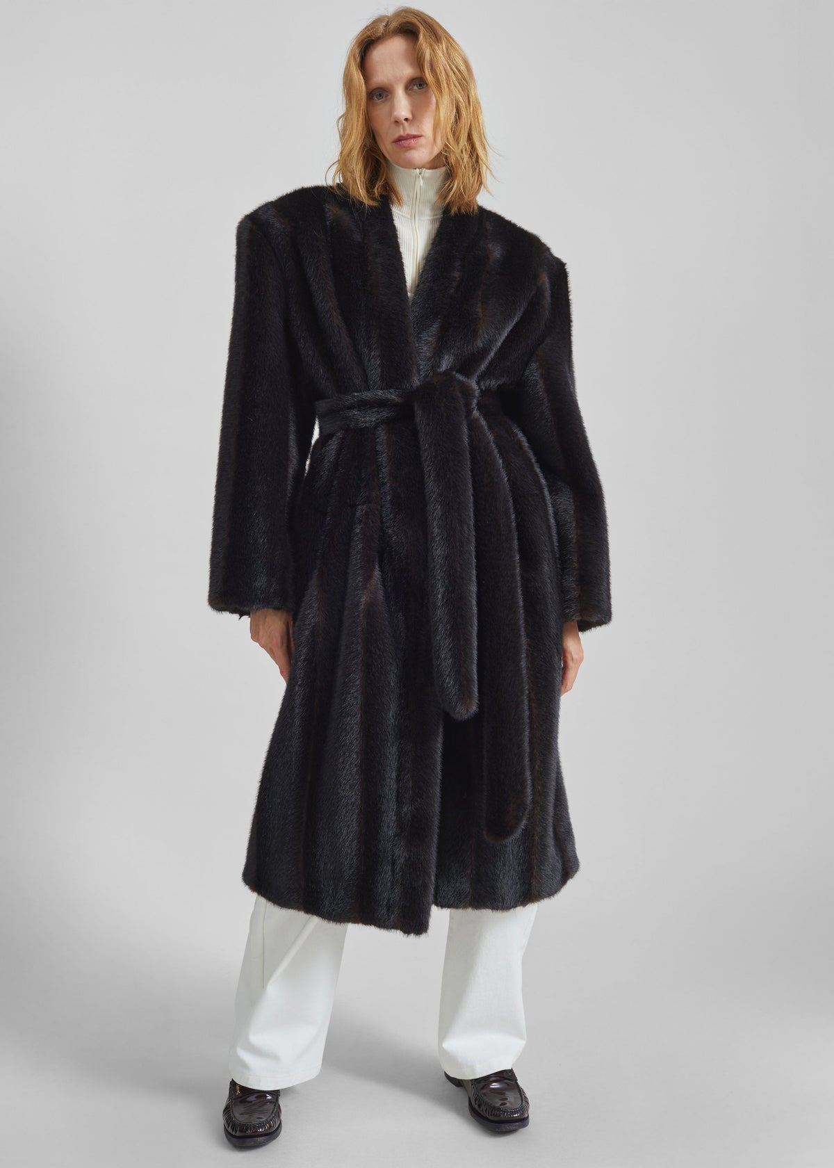 Destiny Padded Faux Fur Coat - Brown – view 3 of 10
