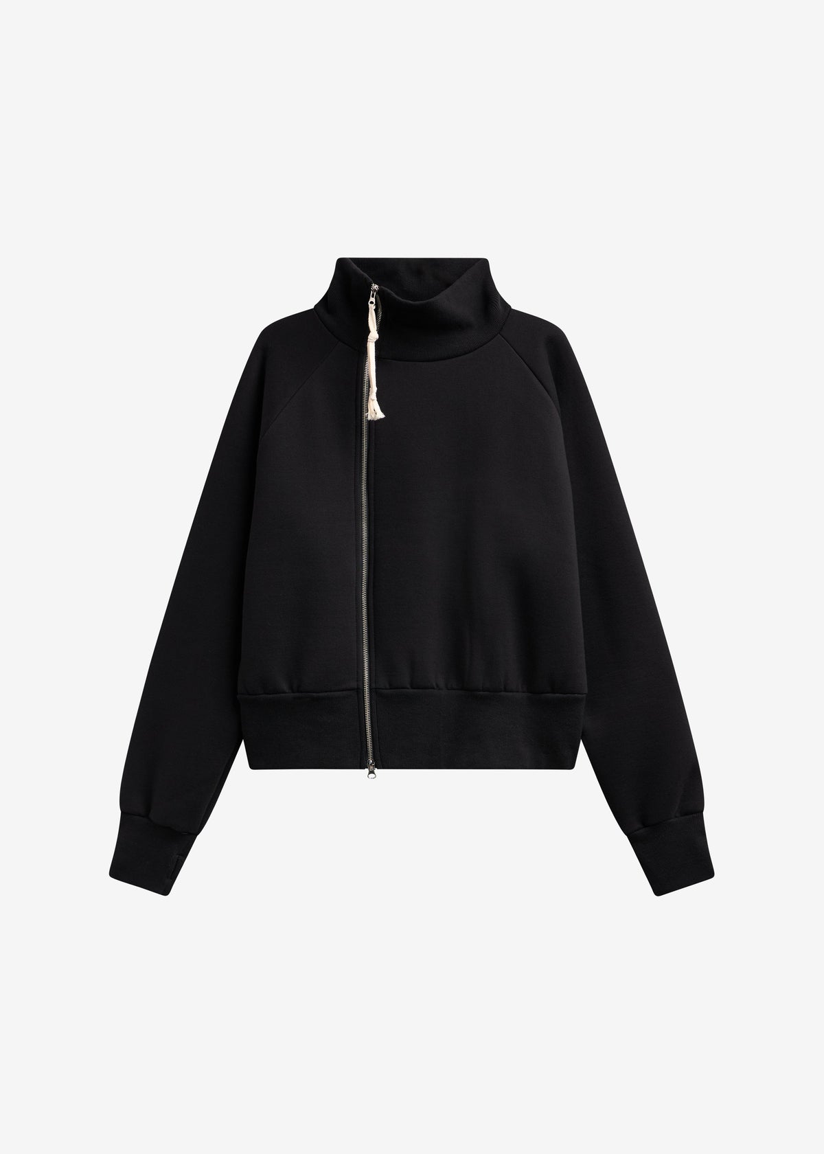 Dexter Off-Center Zip Jacket - Black – view 9 of 9