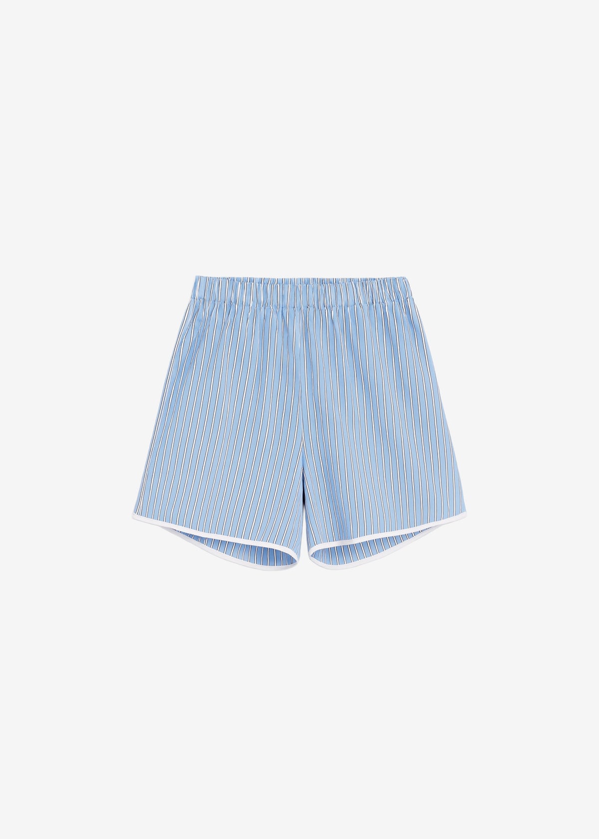 Deya Fluid Mini Boxer Shorts - Blue/White Stripe – view 7 of 7