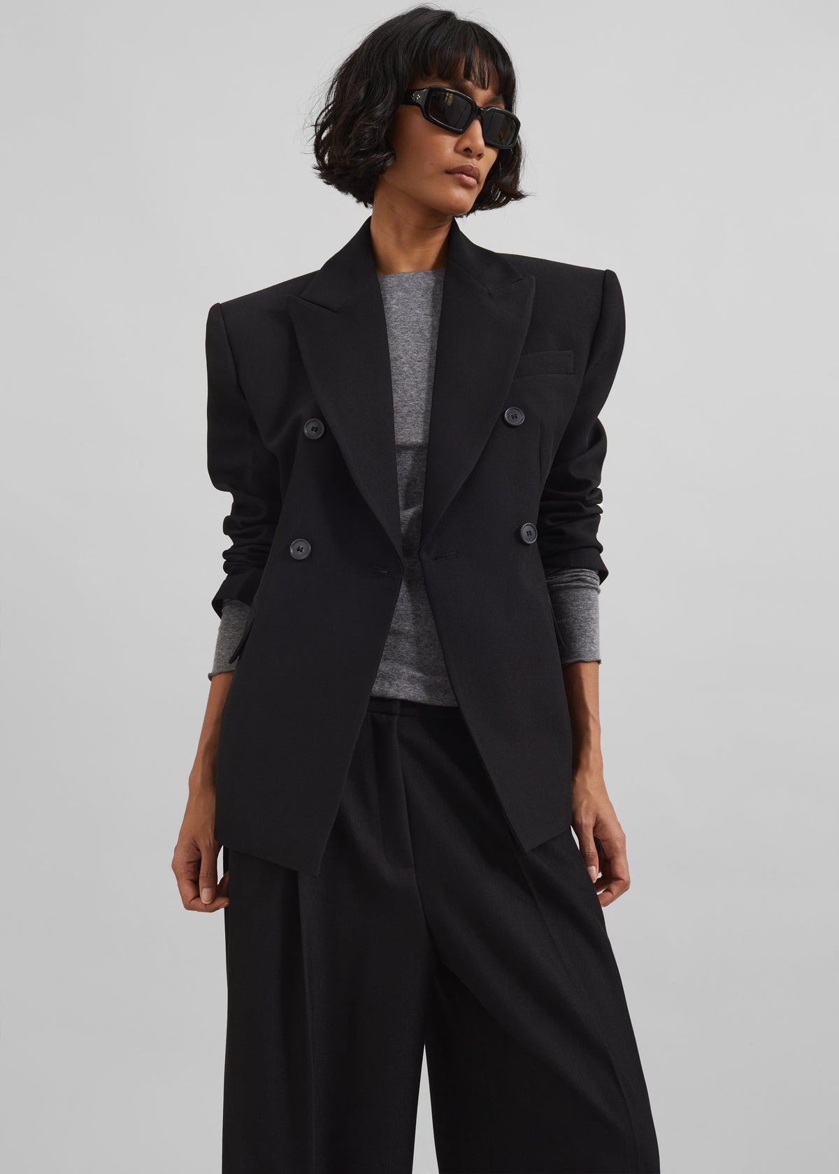 Doyer Cinched Blazer - Black – view 1 of 9