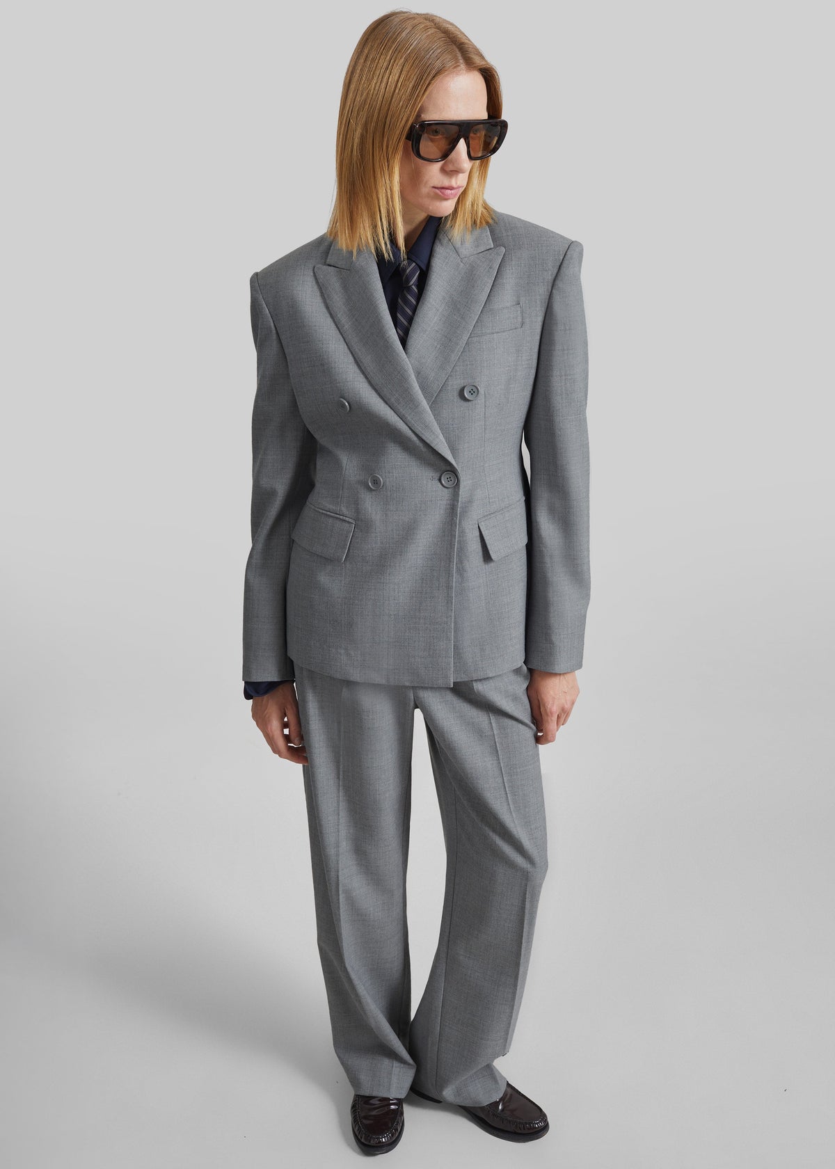 Doyer Cinched Blazer - Light Grey – view 2 of 7