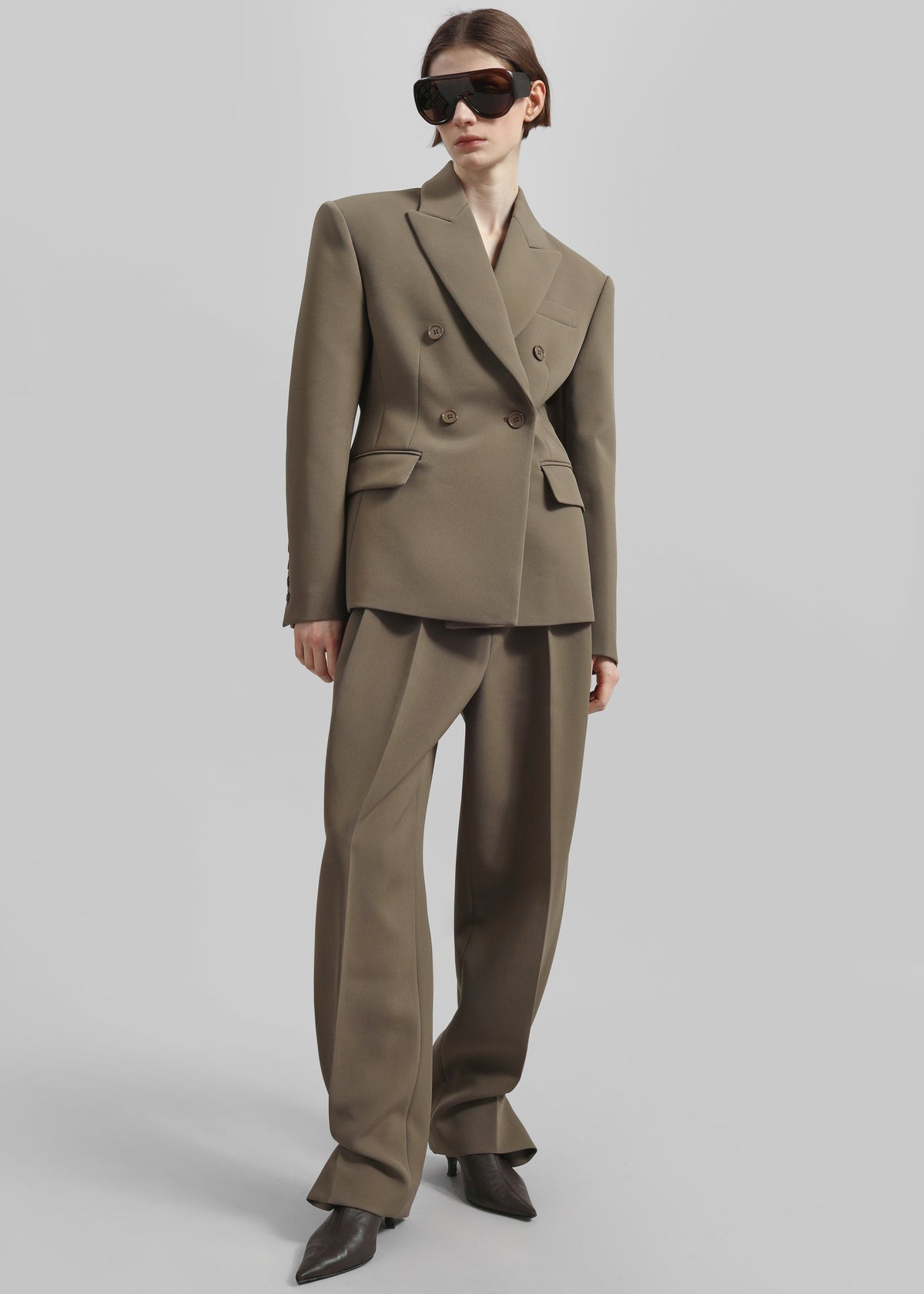 Doyer Cinched Blazer - Moss Green – view 2 of 6