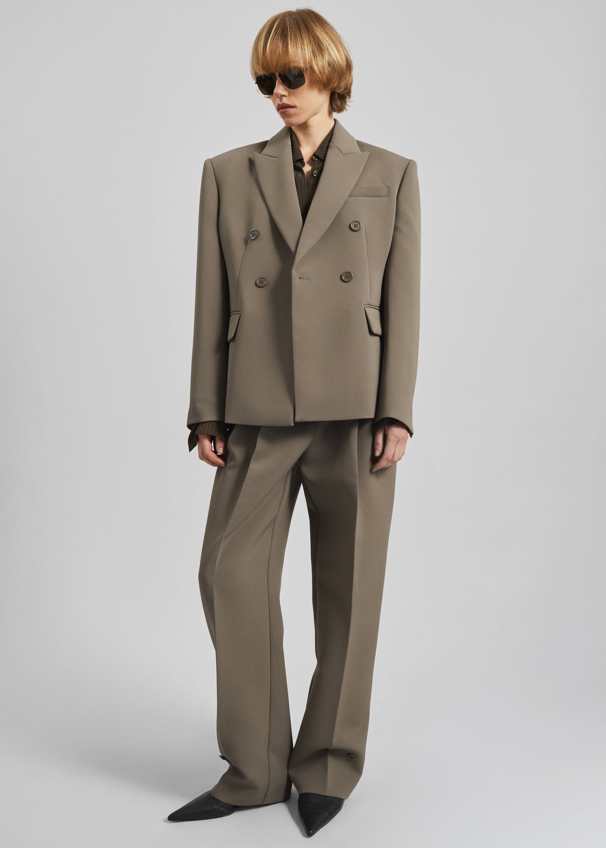 Doyer Cinched Blazer - Moss Green – view 5 of 6