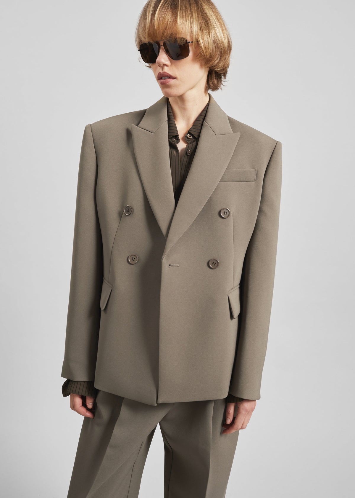 Doyer Cinched Blazer - Moss Green – view 4 of 6