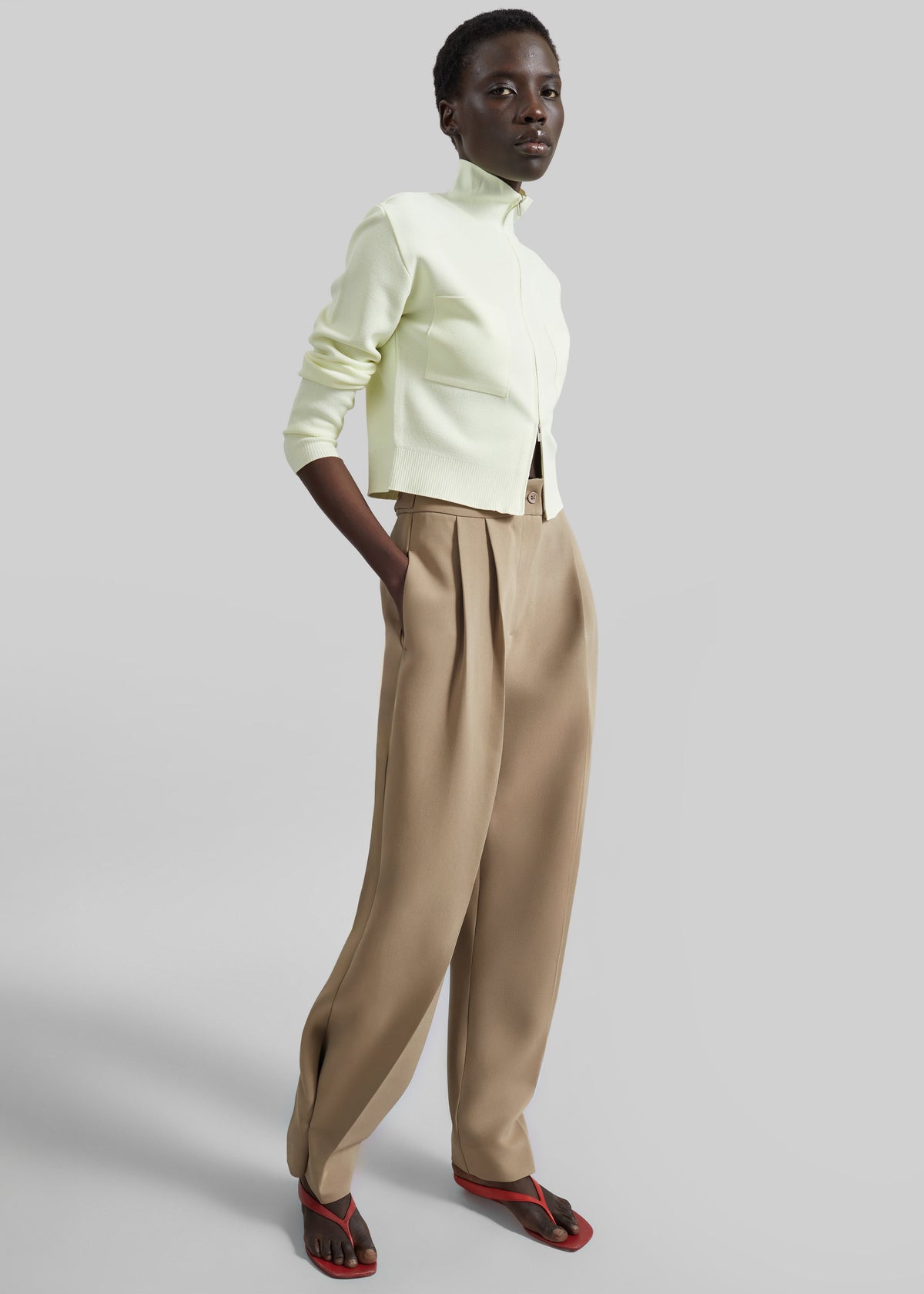 Doyer Pleated Trousers - Beige – view 8 of 12