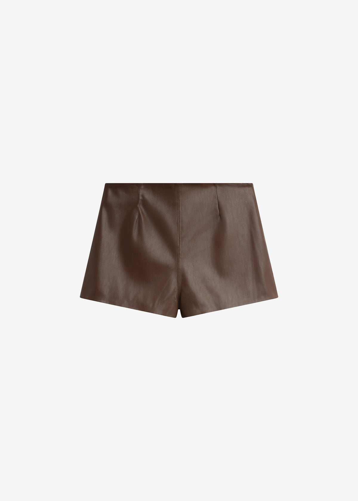 Dreux Faux Leather Hot Pants - Brown – view 11 of 11
