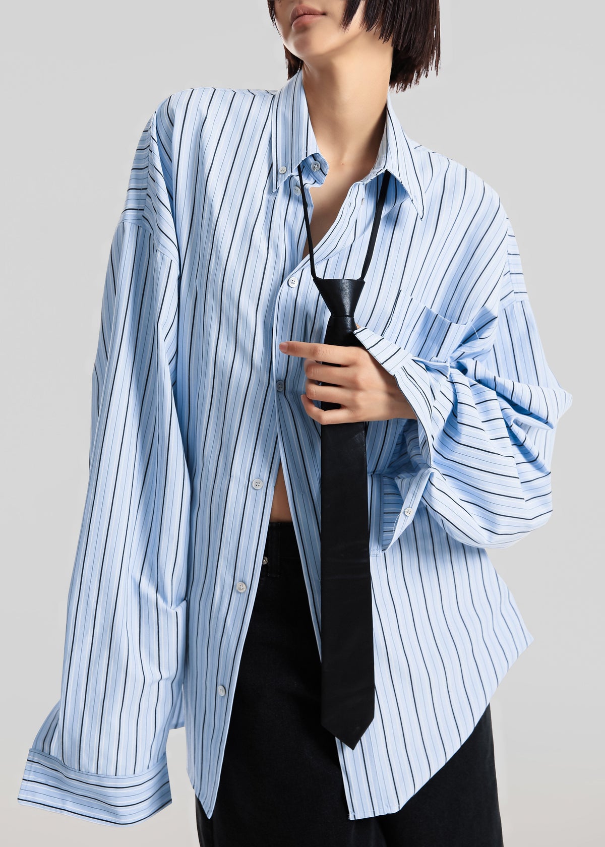 Drimna Shirt - Blue Stripe – view 7 of 8