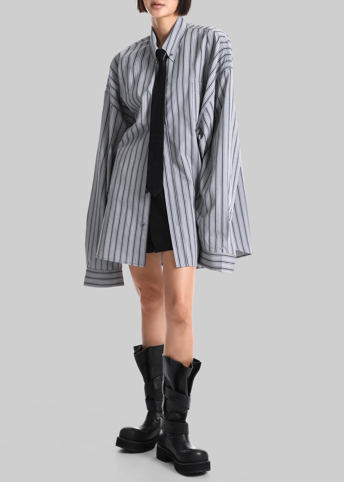 Drimna Shirt - Grey Stripe – view 5 of 9
