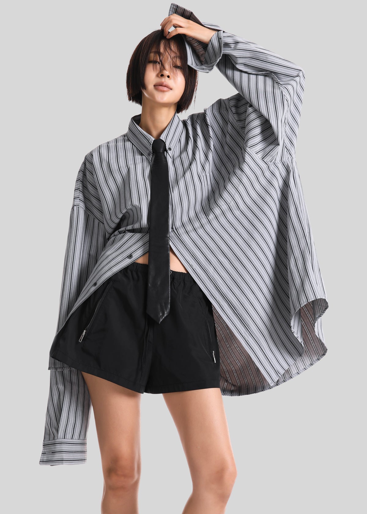 Drimna Shirt - Grey Stripe – view 1 of 9