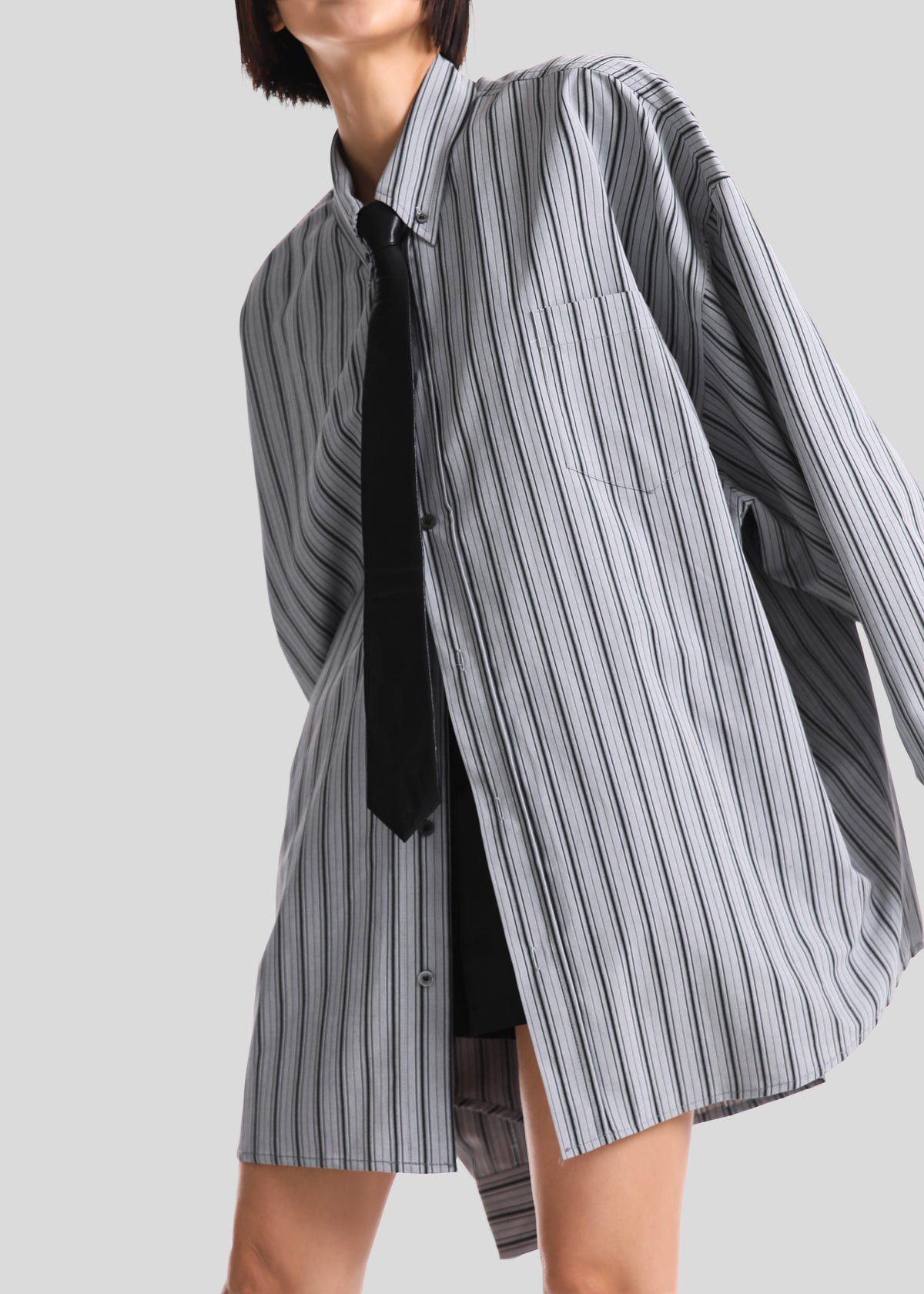 Drimna Shirt - Grey Stripe – view 7 of 9