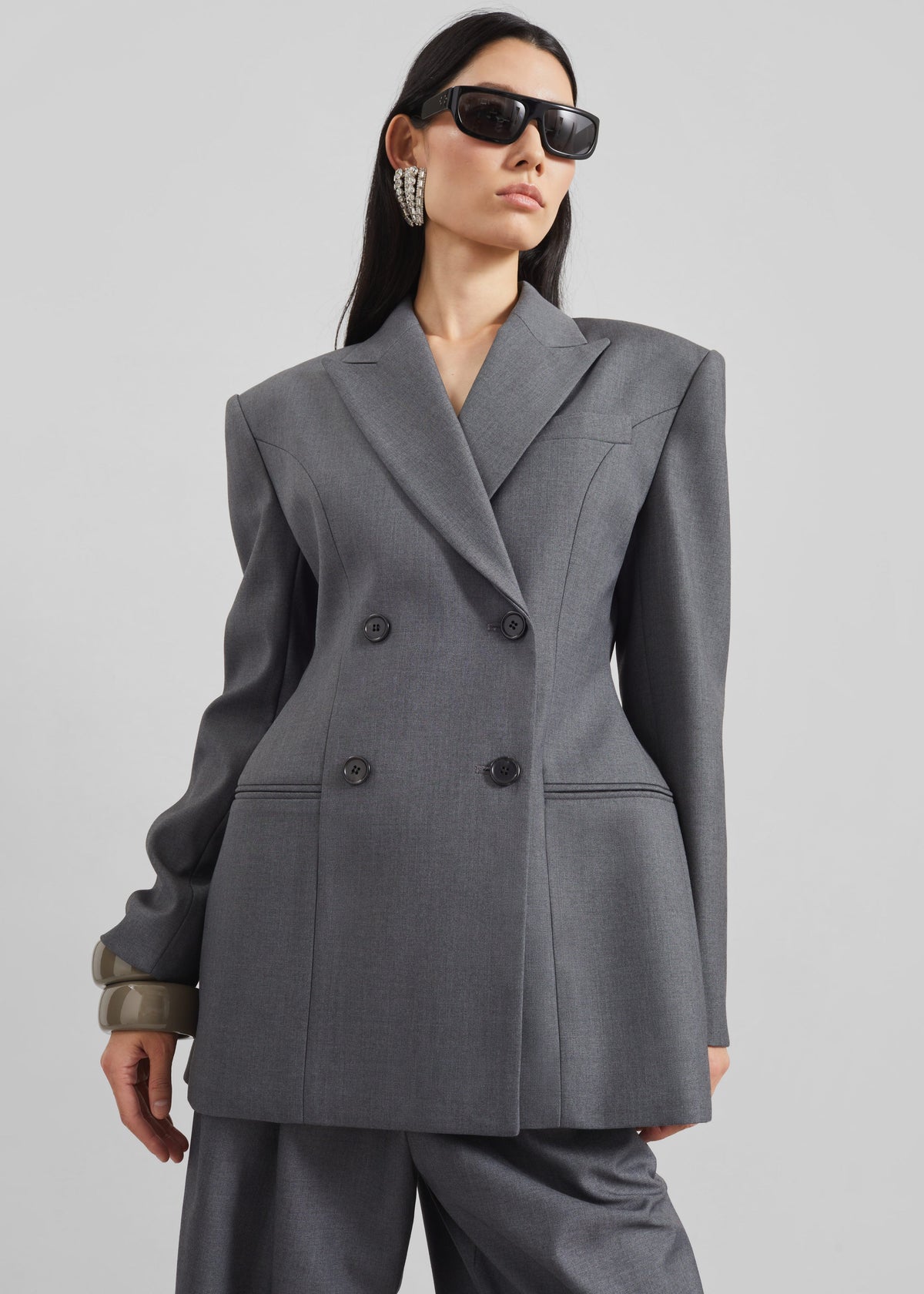 Dulverton Hourglass Blazer - Grey – view 2 of 13