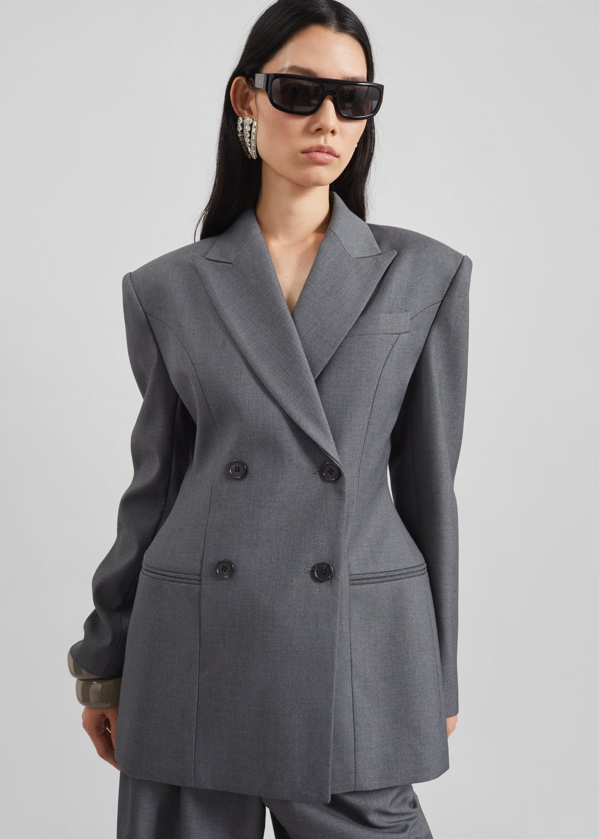 Dulverton Hourglass Blazer - Grey – view 4 of 13