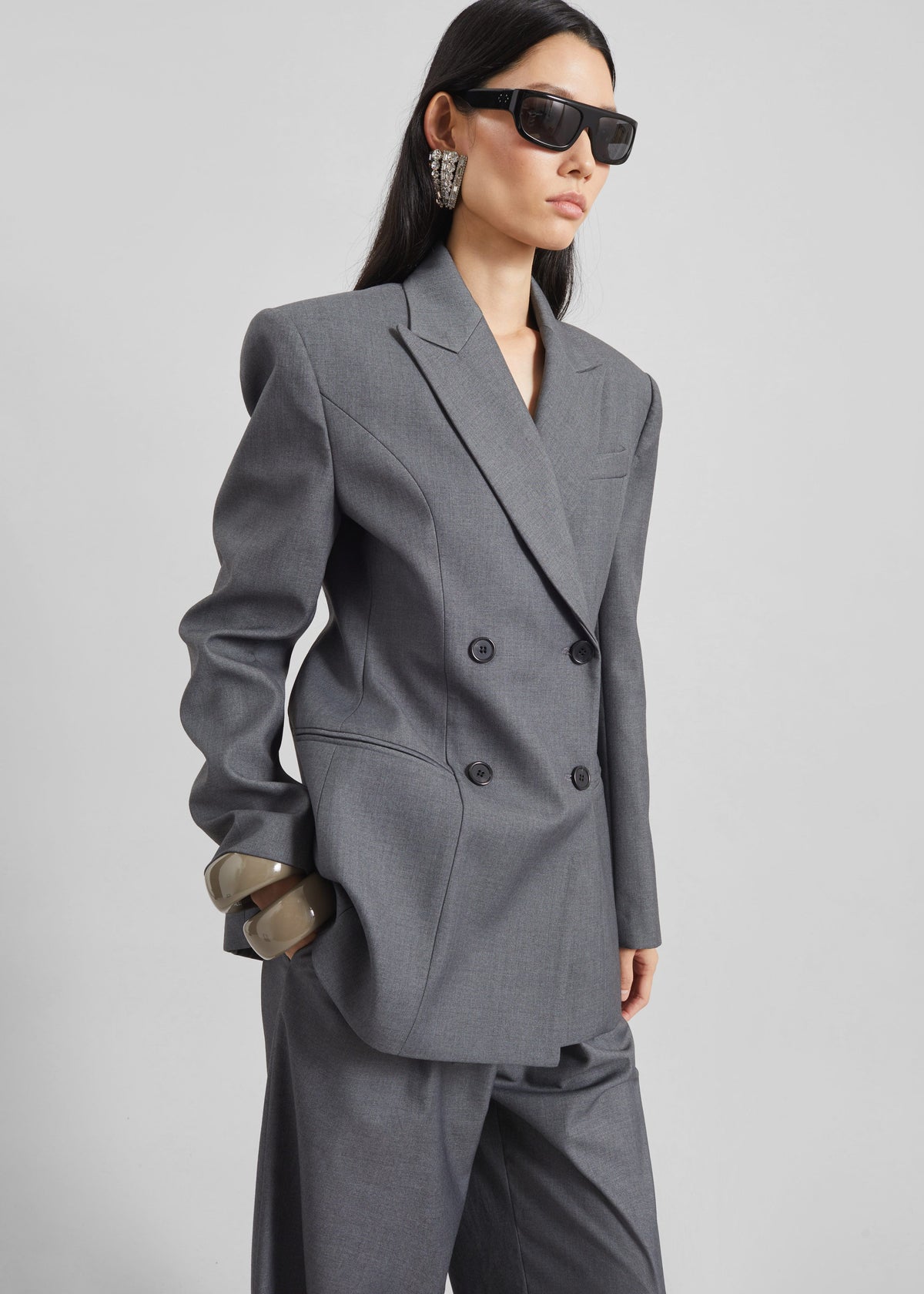Dulverton Hourglass Blazer - Grey – view 7 of 13